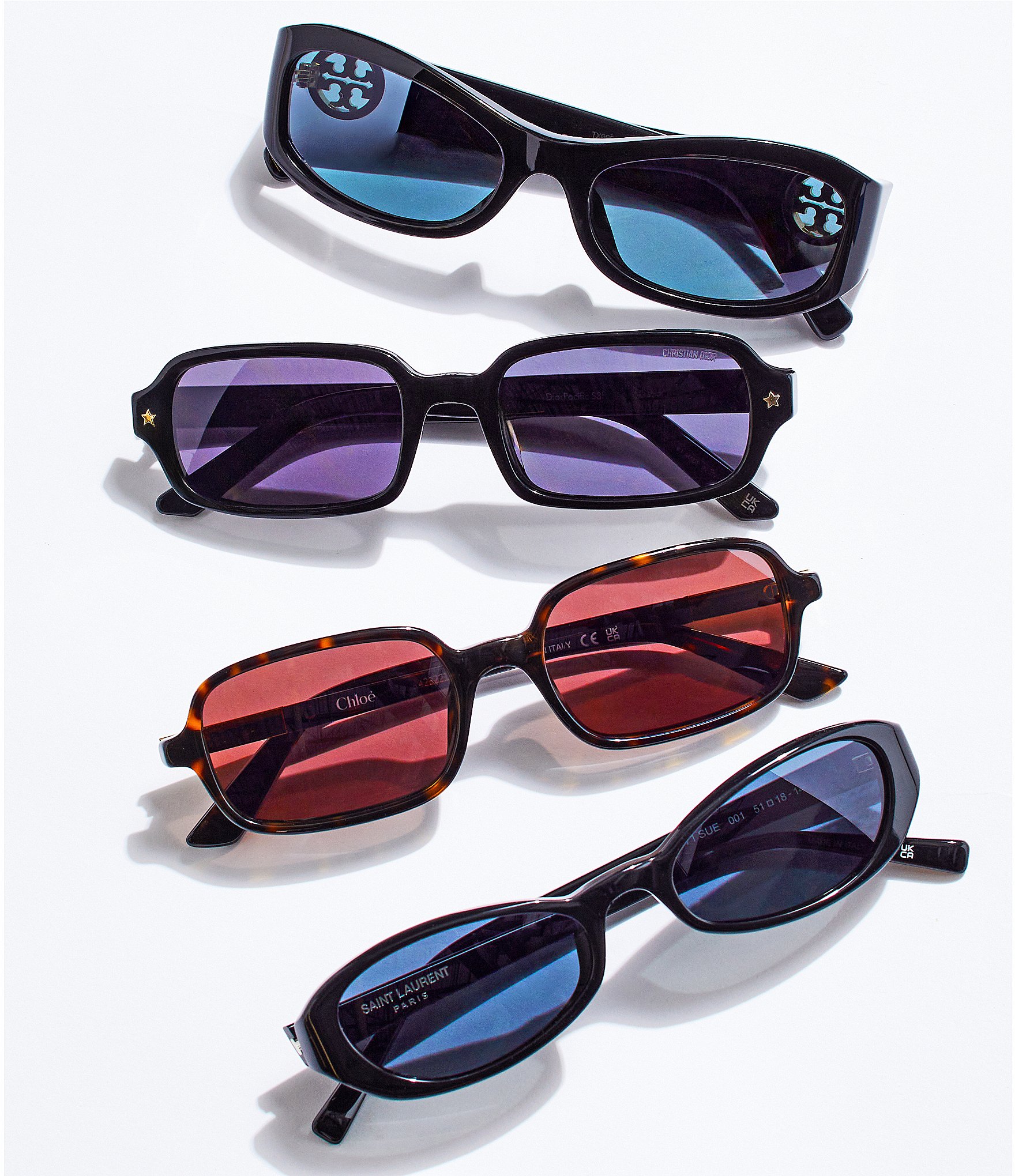 Tory Burch Women's TY7229U 55mm Rectangle Sunglasses