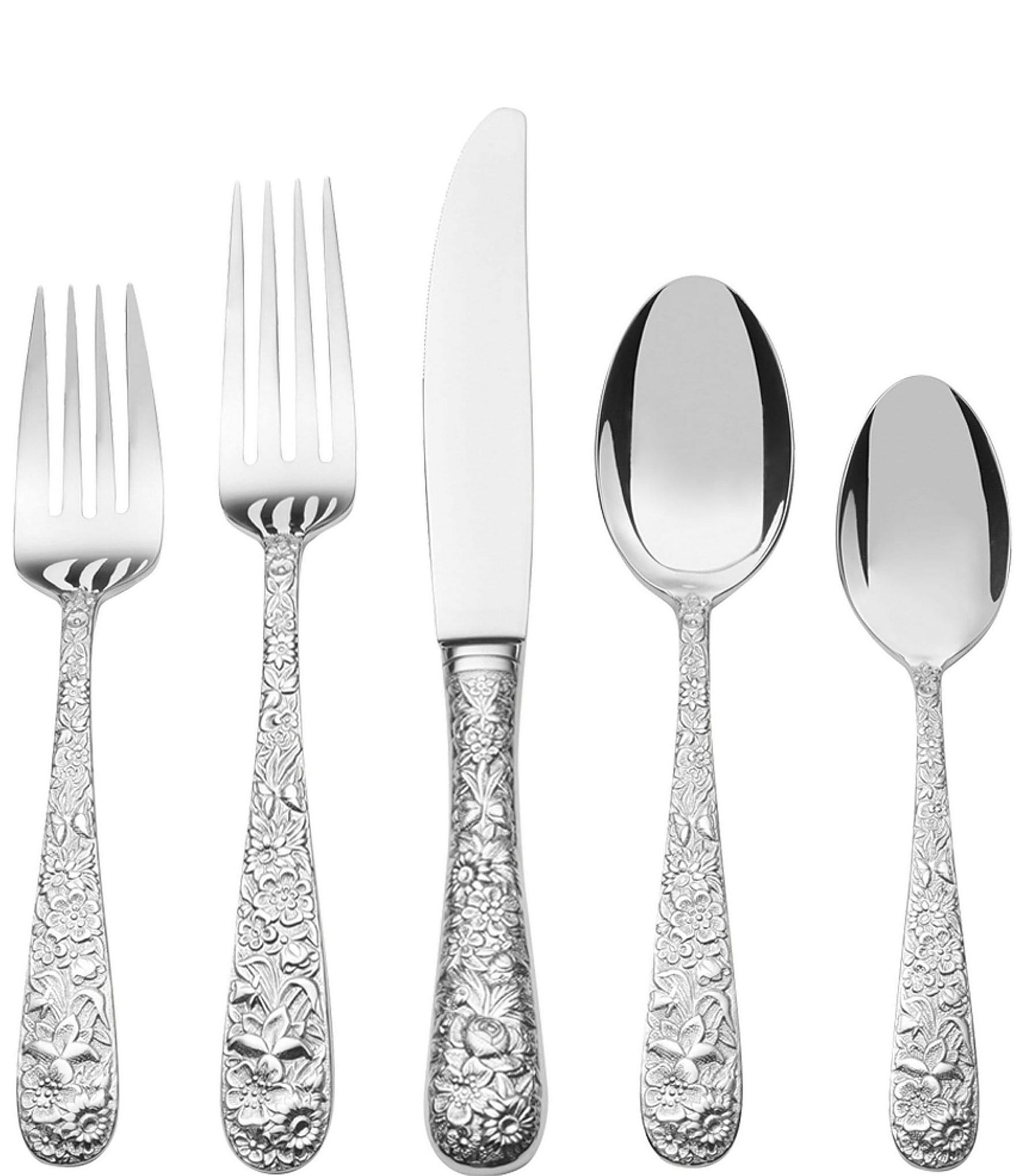 Towle Silversmiths Contessina 20-Piece Stainless Steel Flatware Set, Service for 4