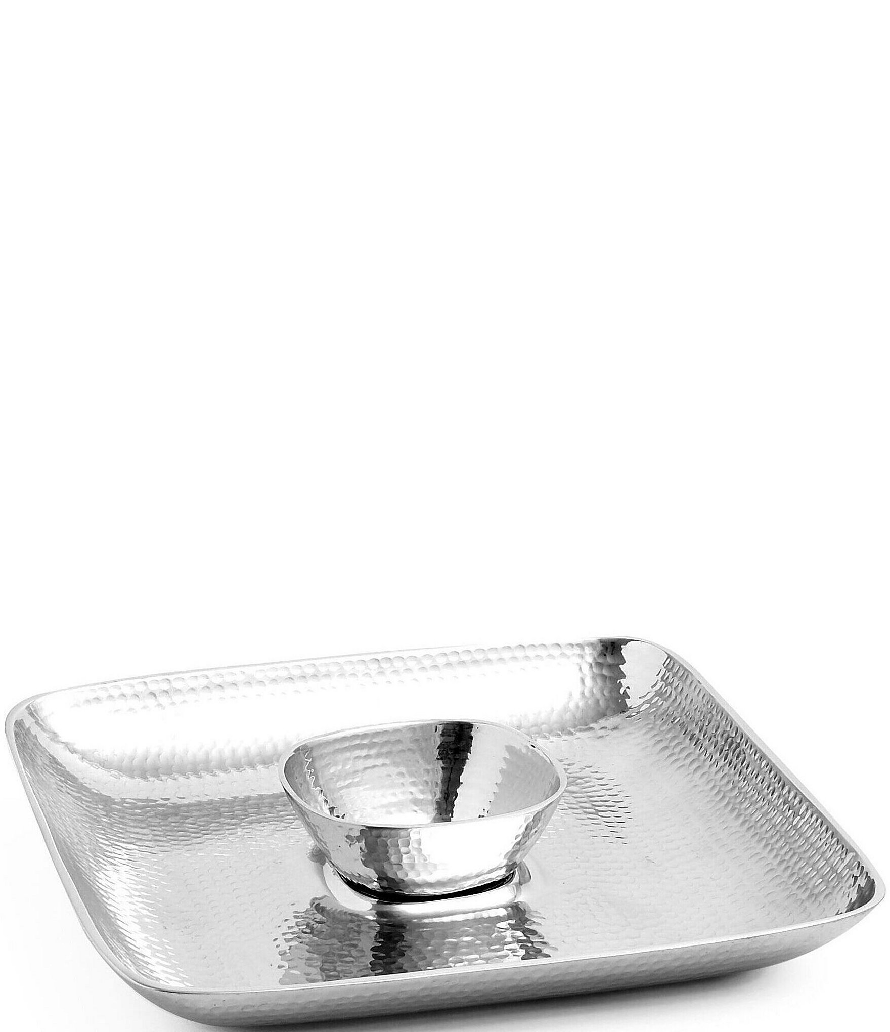 Towle Silversmiths Hammered Chip & Dip Server | Dillard's