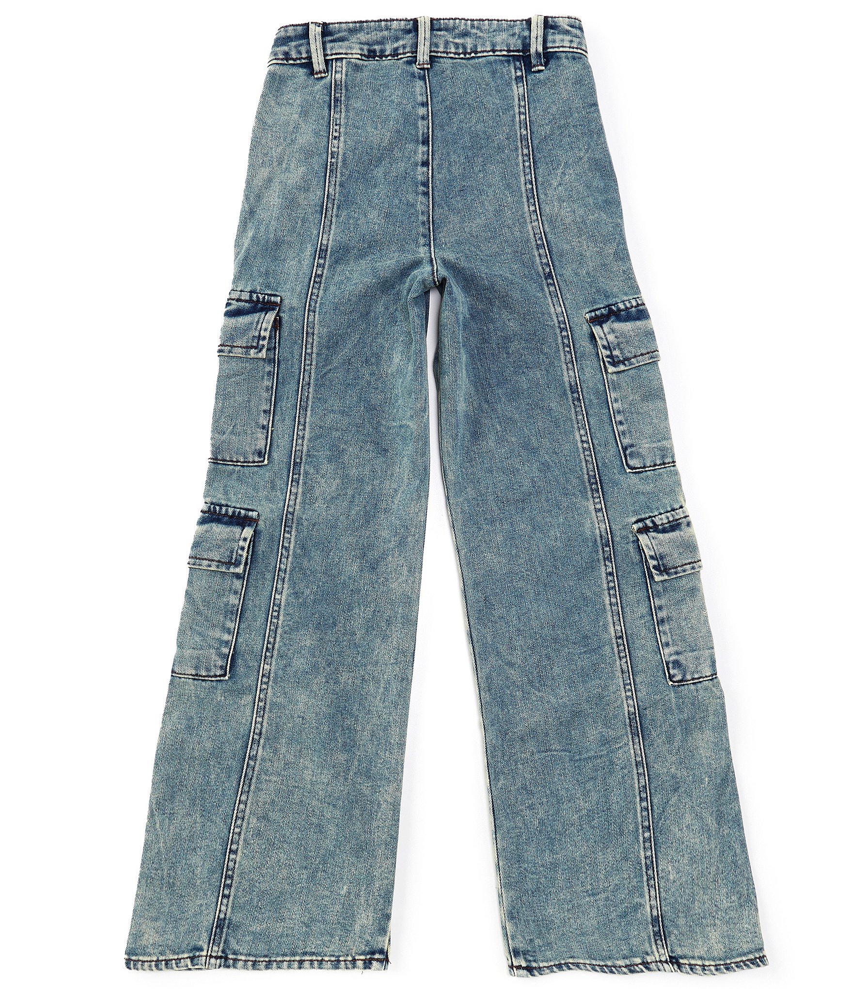 Tractr Big Girls 7-16 Cargo-Pocket Jeans