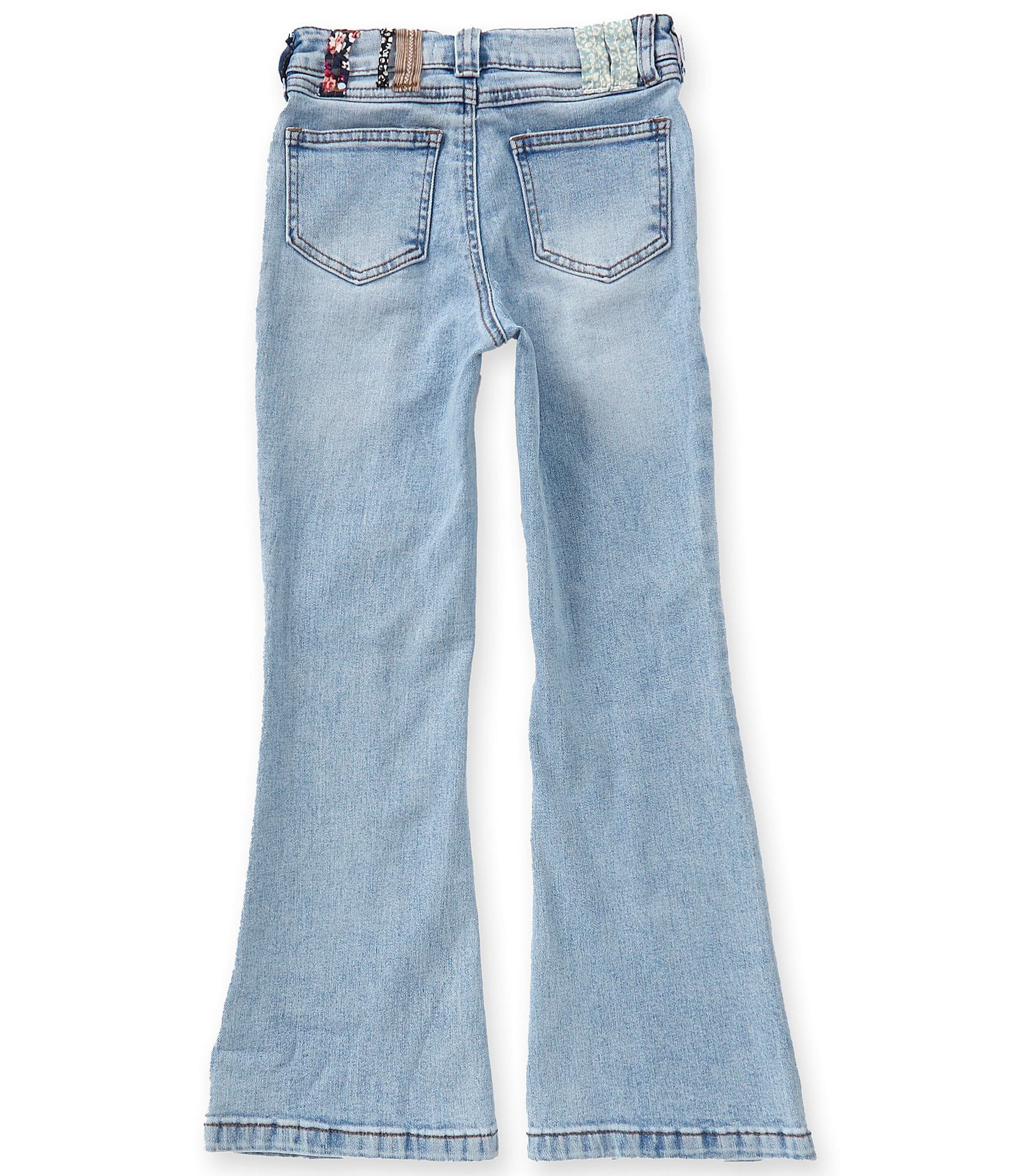 Tractr Big Girls Boho Loop Flare Jeans