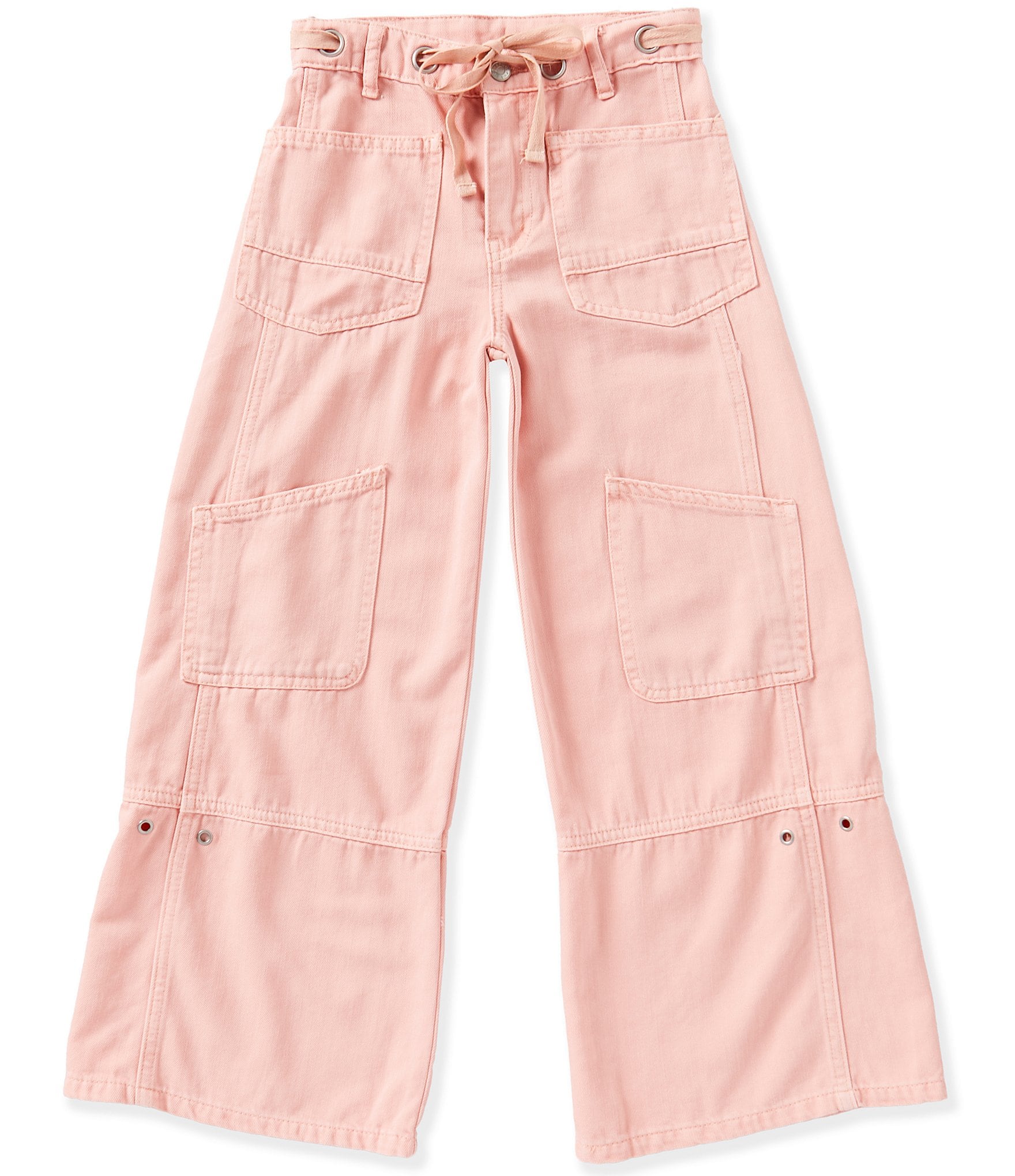 Tractr Big Girls Wide Leg Cargo Pants