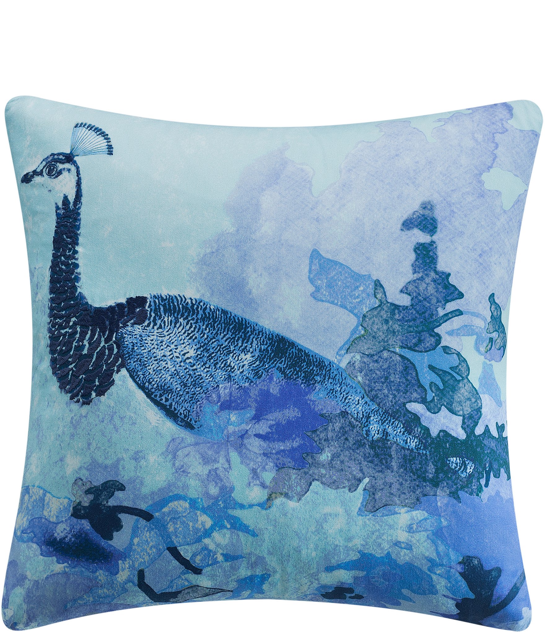 Poetic Wanderlust Tracy Porter Juniper Peacock Square Decorative Pillow