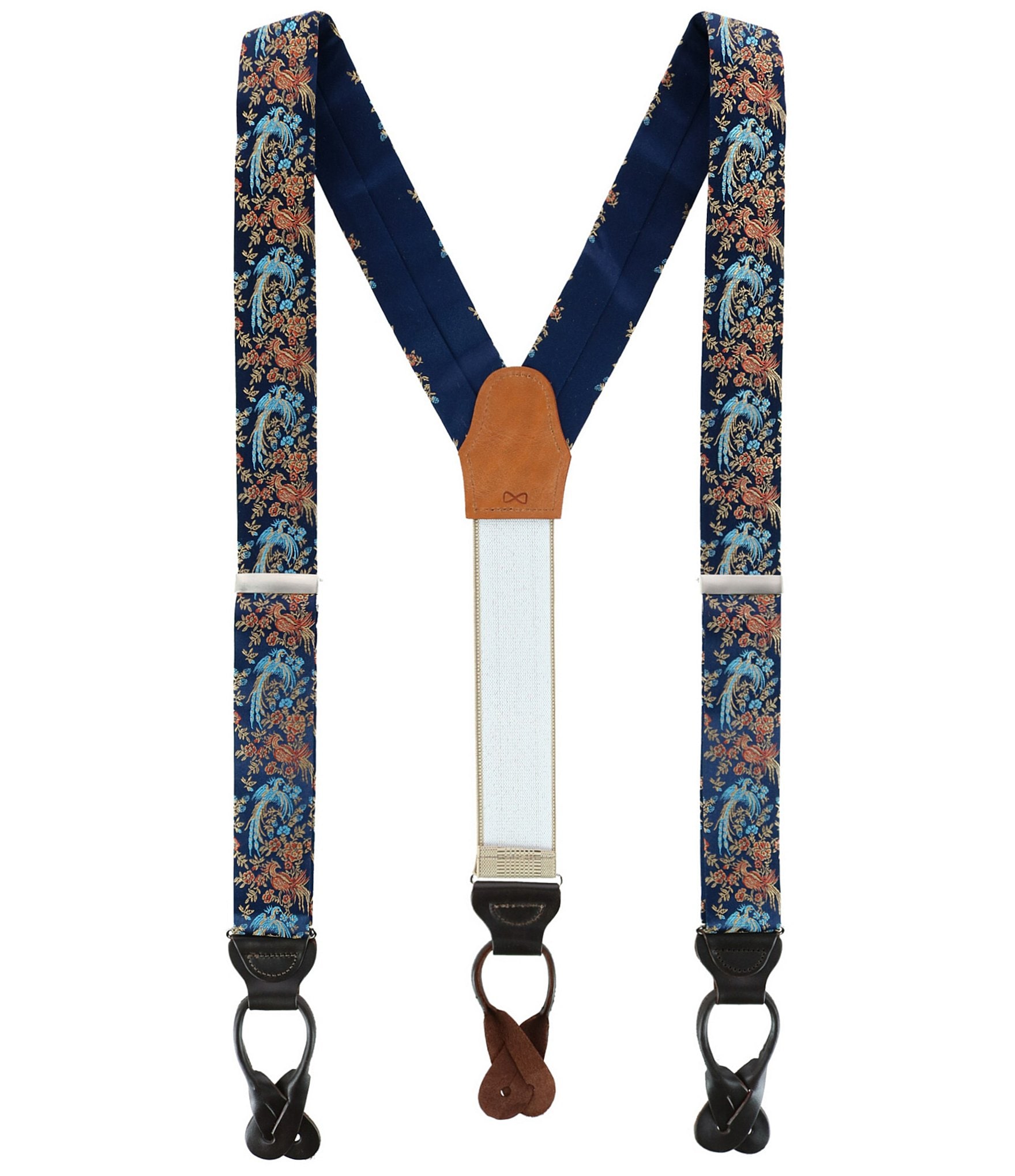 Trafalgar Birds Of Prosperity Silk End Suspenders