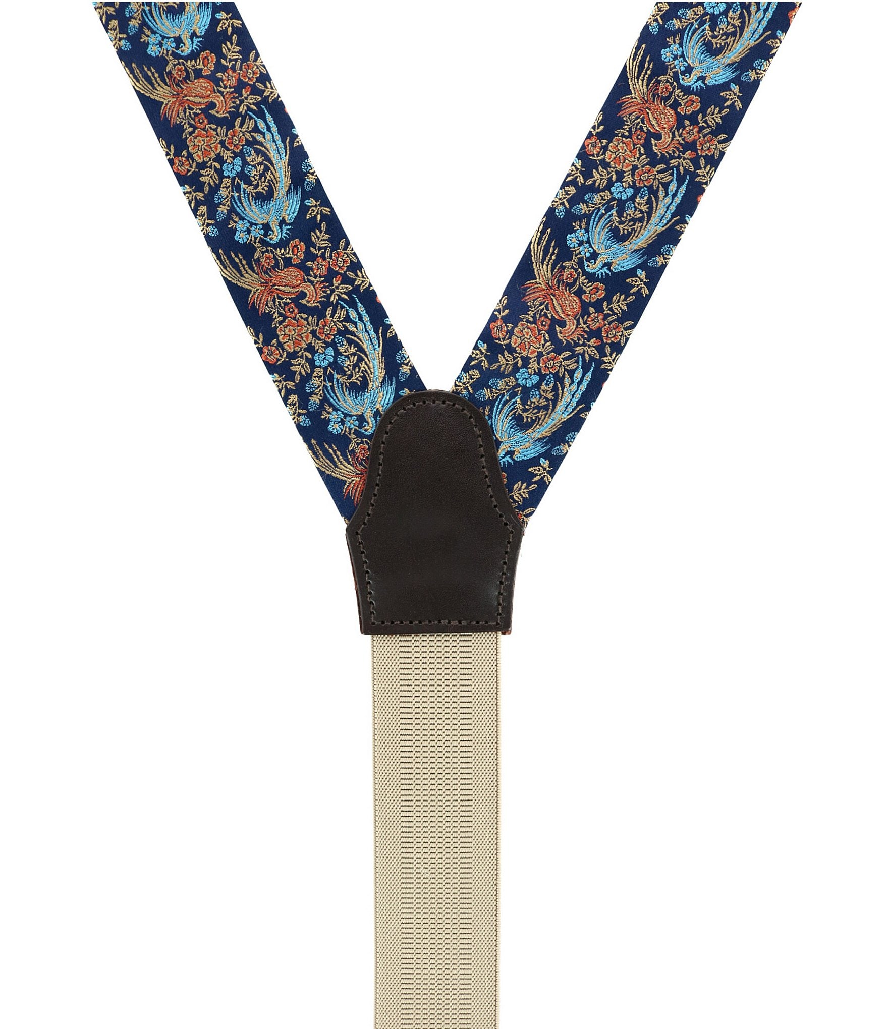 Trafalgar Birds Of Prosperity Silk End Suspenders