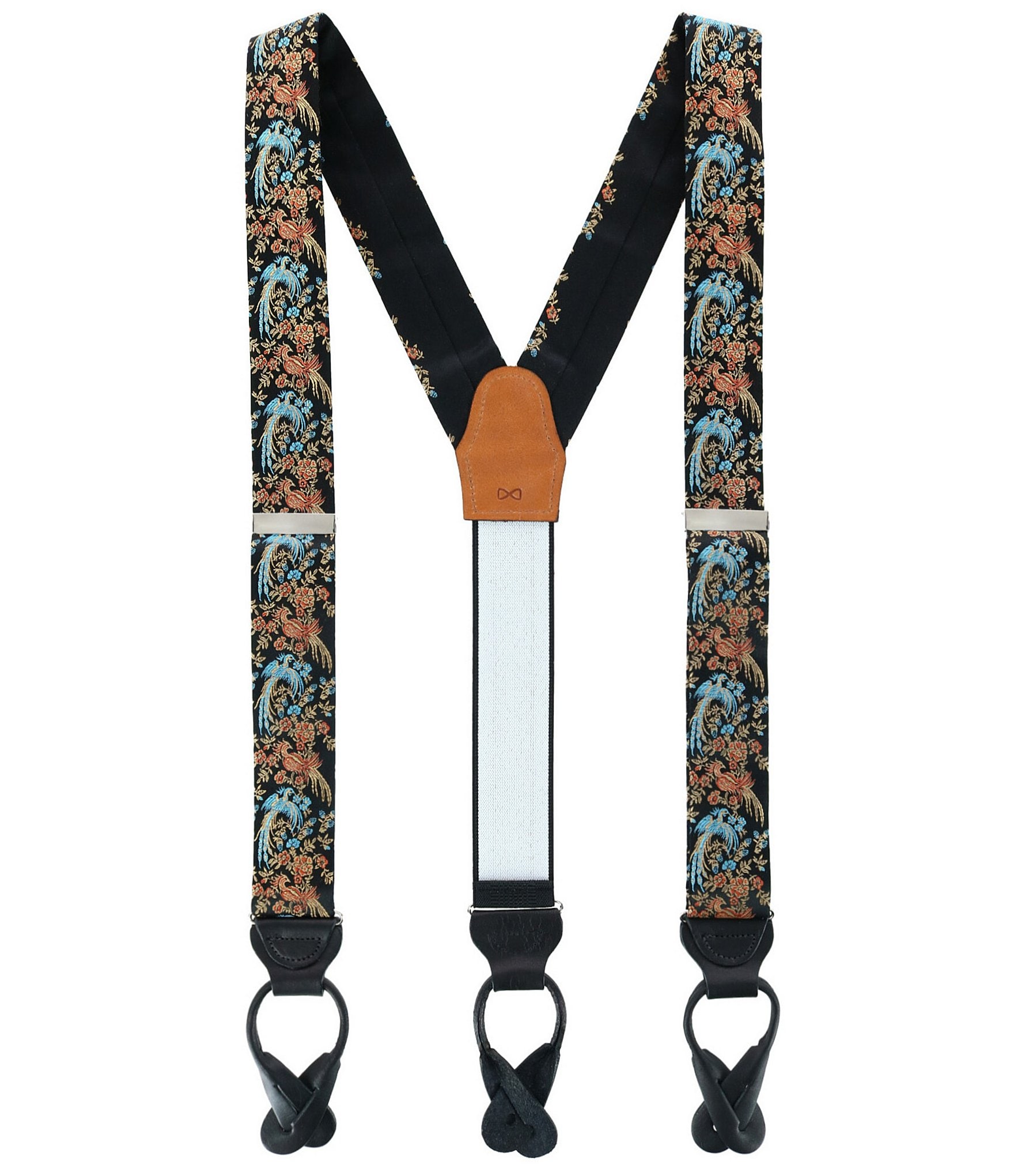 Trafalgar Birds Of Prosperity Silk End Suspenders