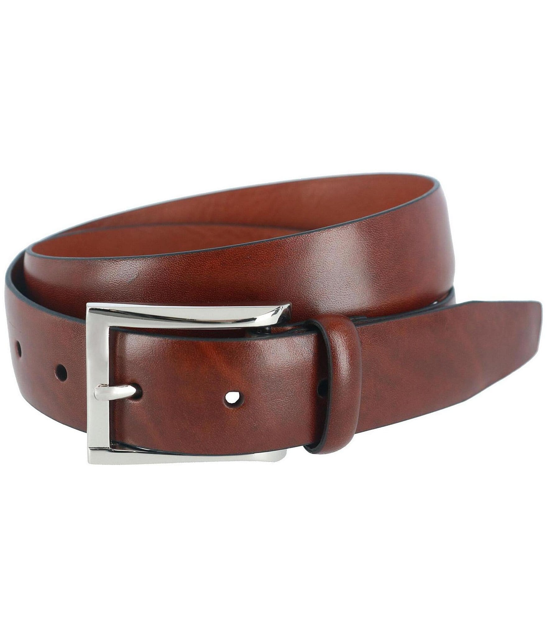 Trafalgar Broderick Leather Dress Belt