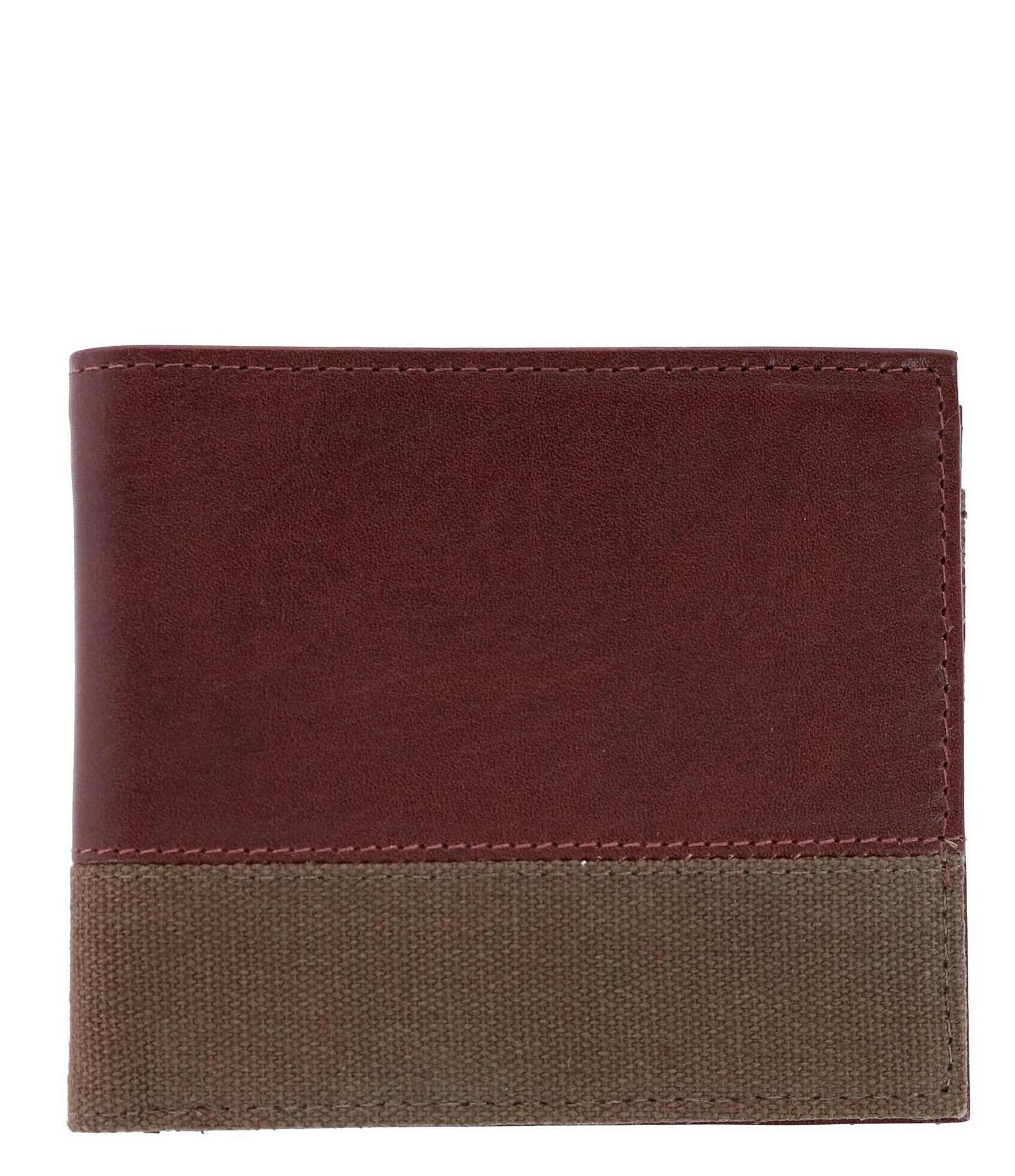 Trafalgar Charing Cross RFID Leather And Canvas Bi-Fold Wallet