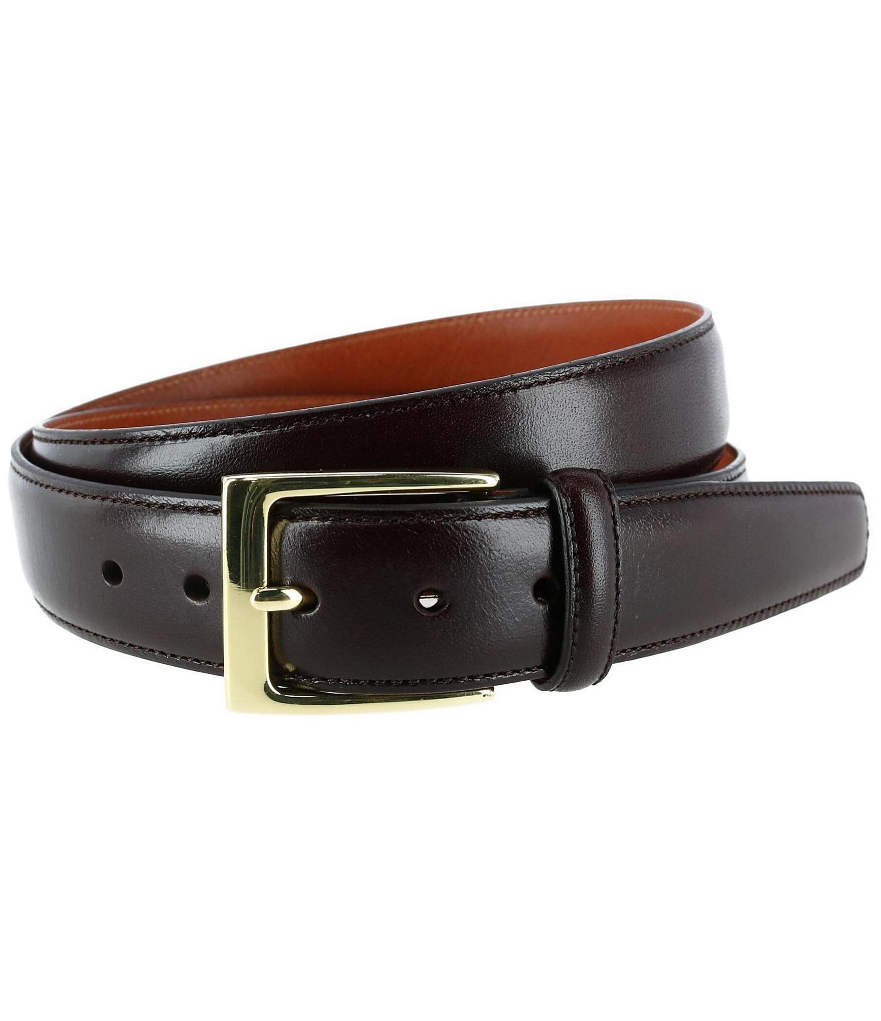 Trafalgar Classic Cortina Leather Dress Belt