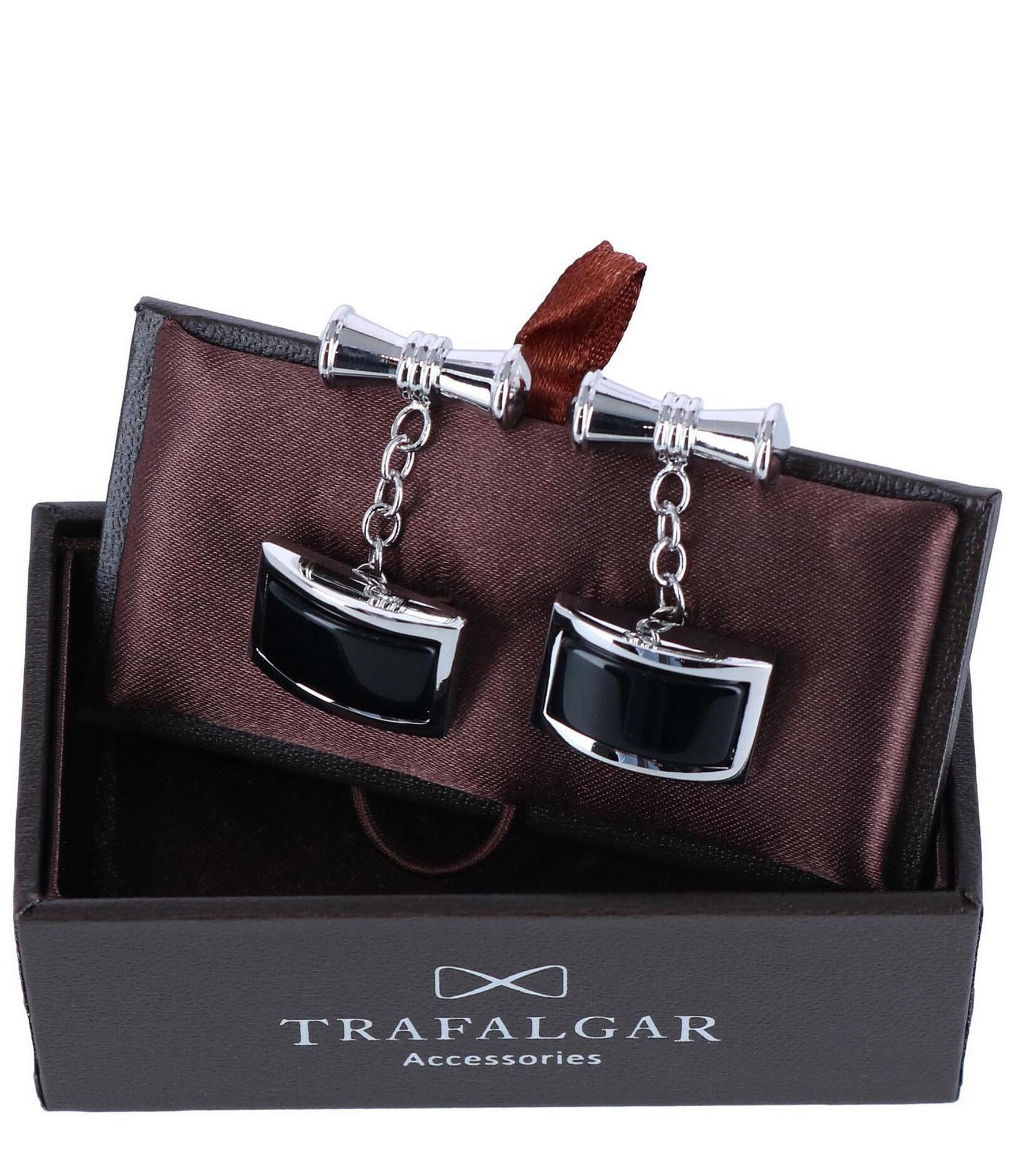 Trafalgar Esteban The Black Agate Cuff Links