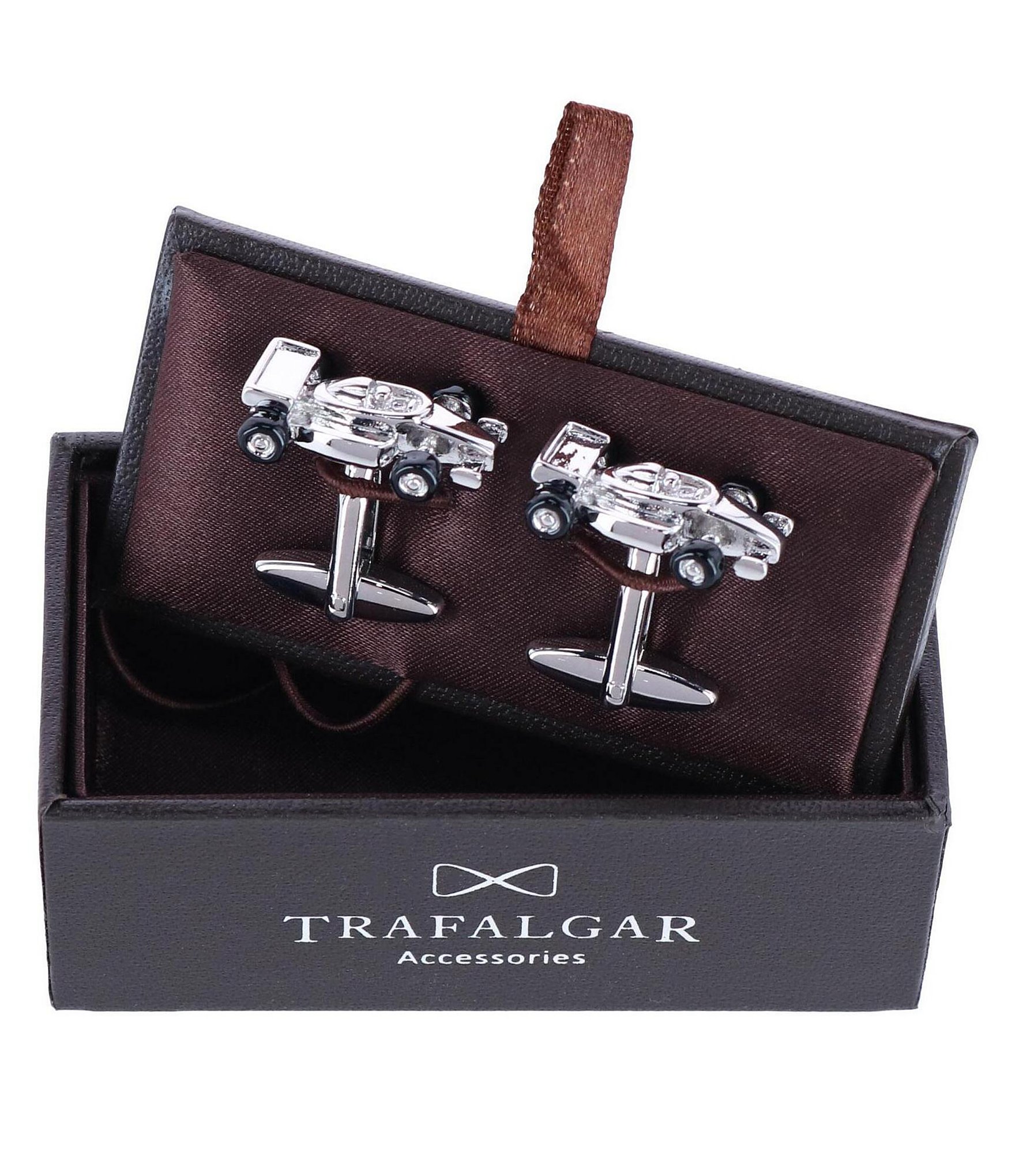 Trafalgar Finish Line Racecar Novelty Cuff Links