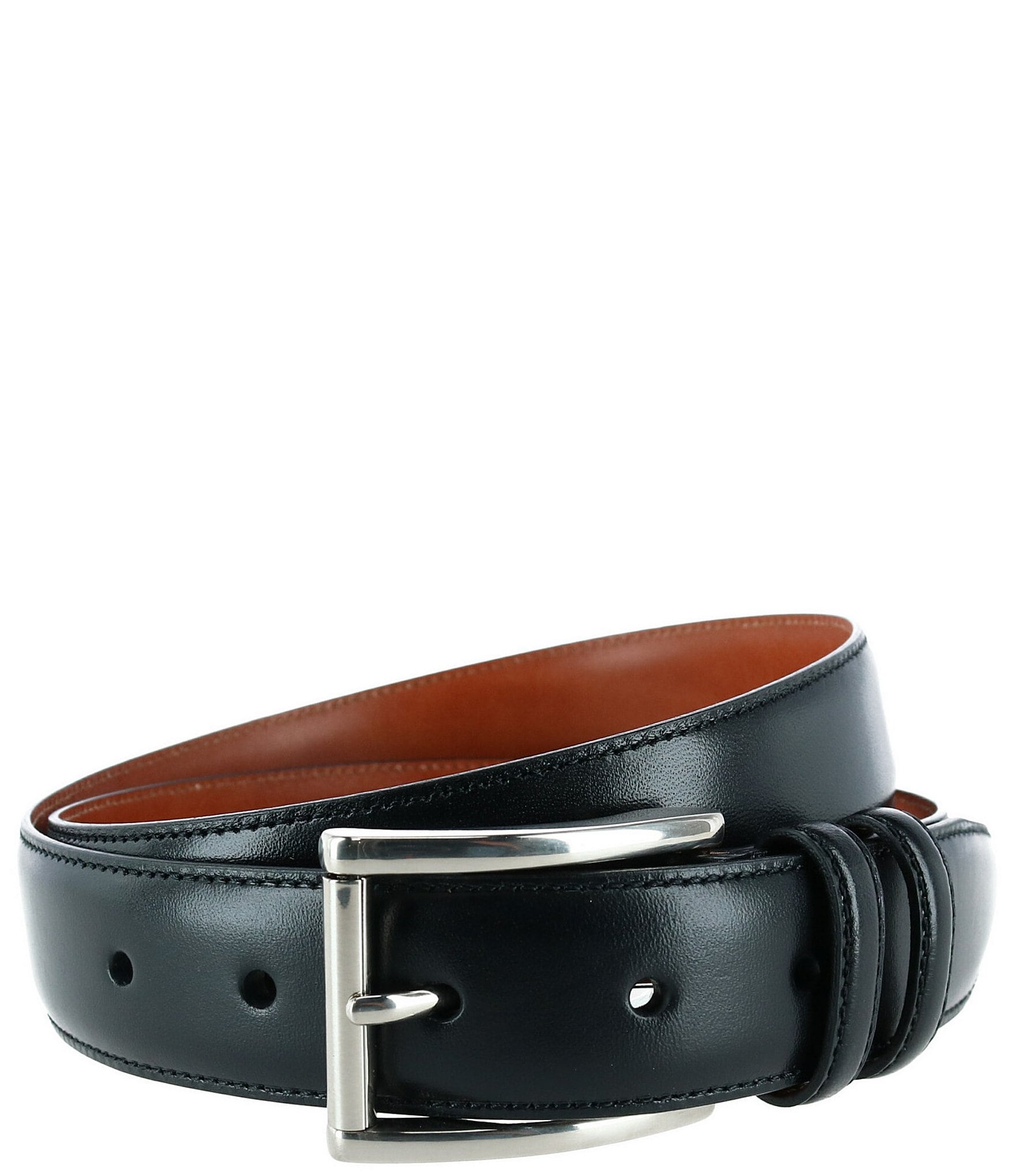 Trafalgar Lorenzo 32mm Dropped Edge Leather Belt