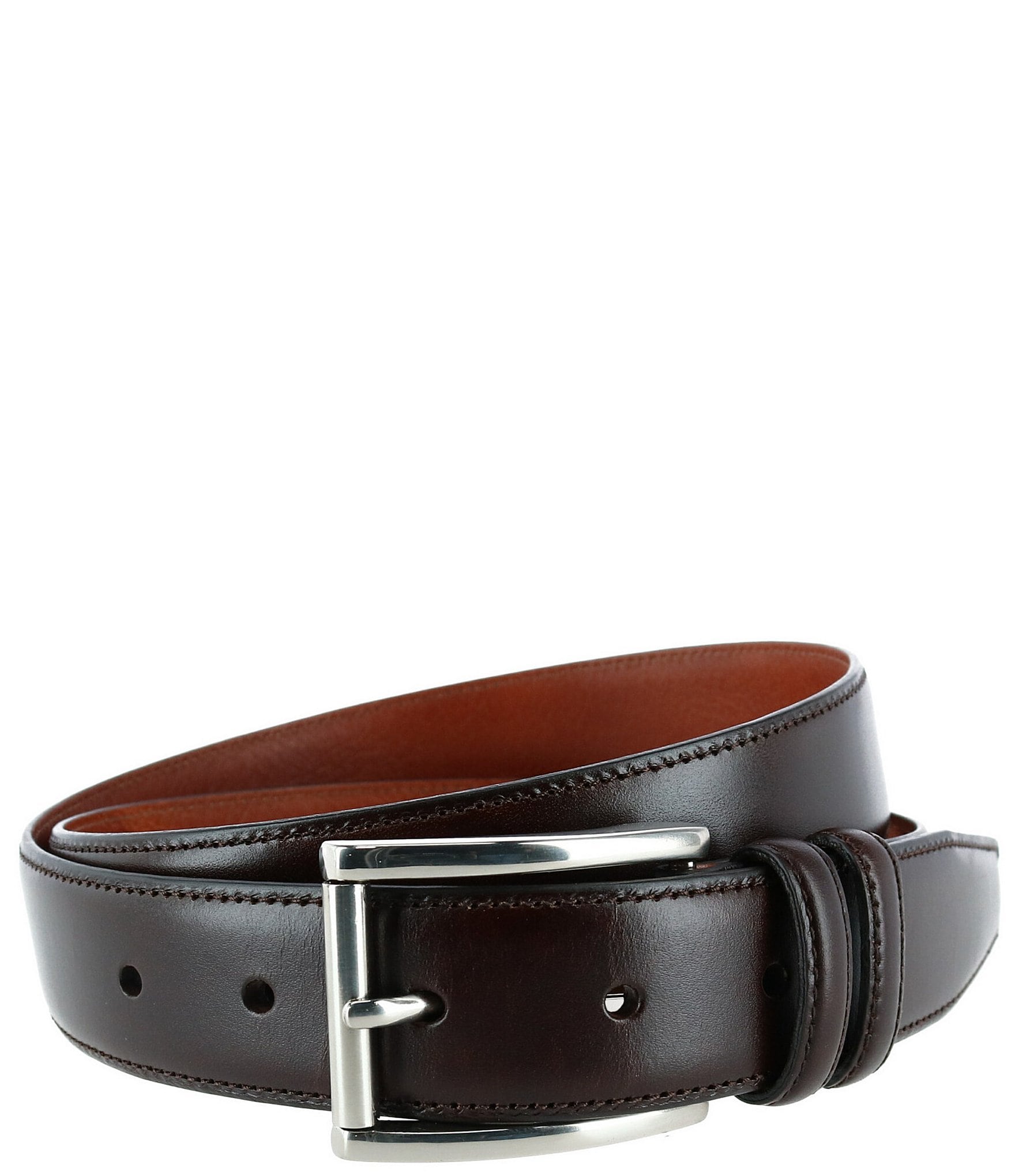Trafalgar Lorenzo 32mm Dropped Edge Leather Belt
