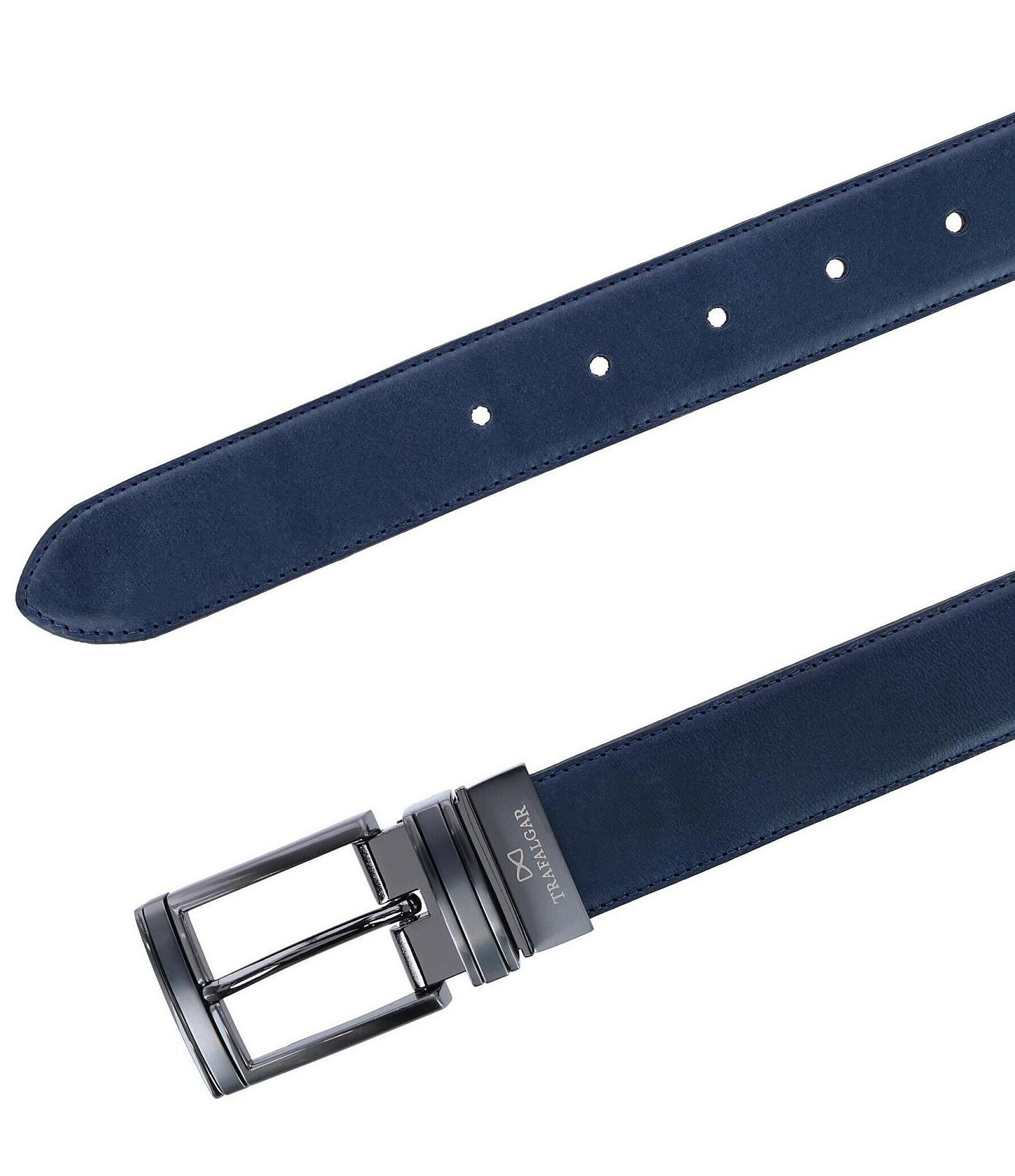 Trafalgar Maverick Reversible Leather Dress Belt