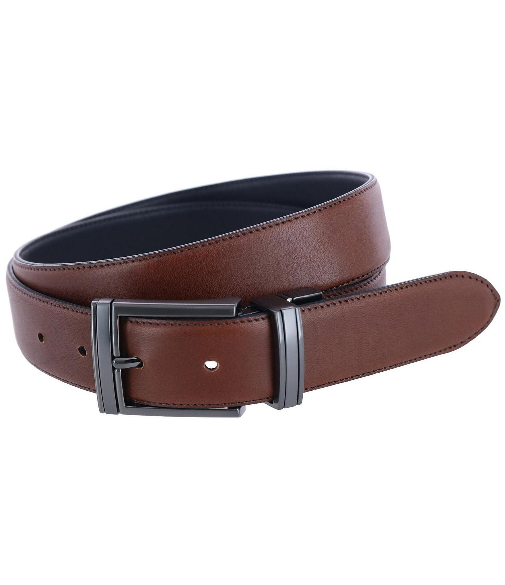 Trafalgar Maverick Reversible Leather Dress Belt