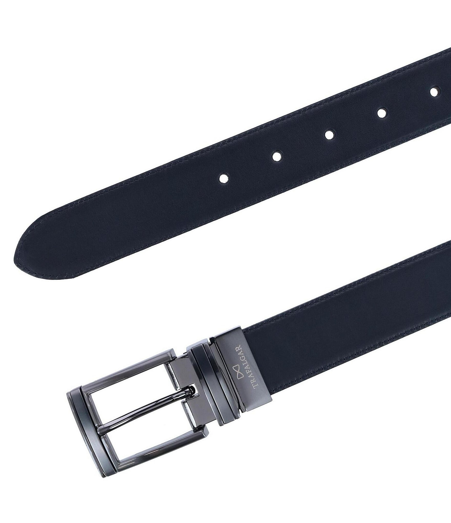 Trafalgar Maverick Reversible Leather Dress Belt