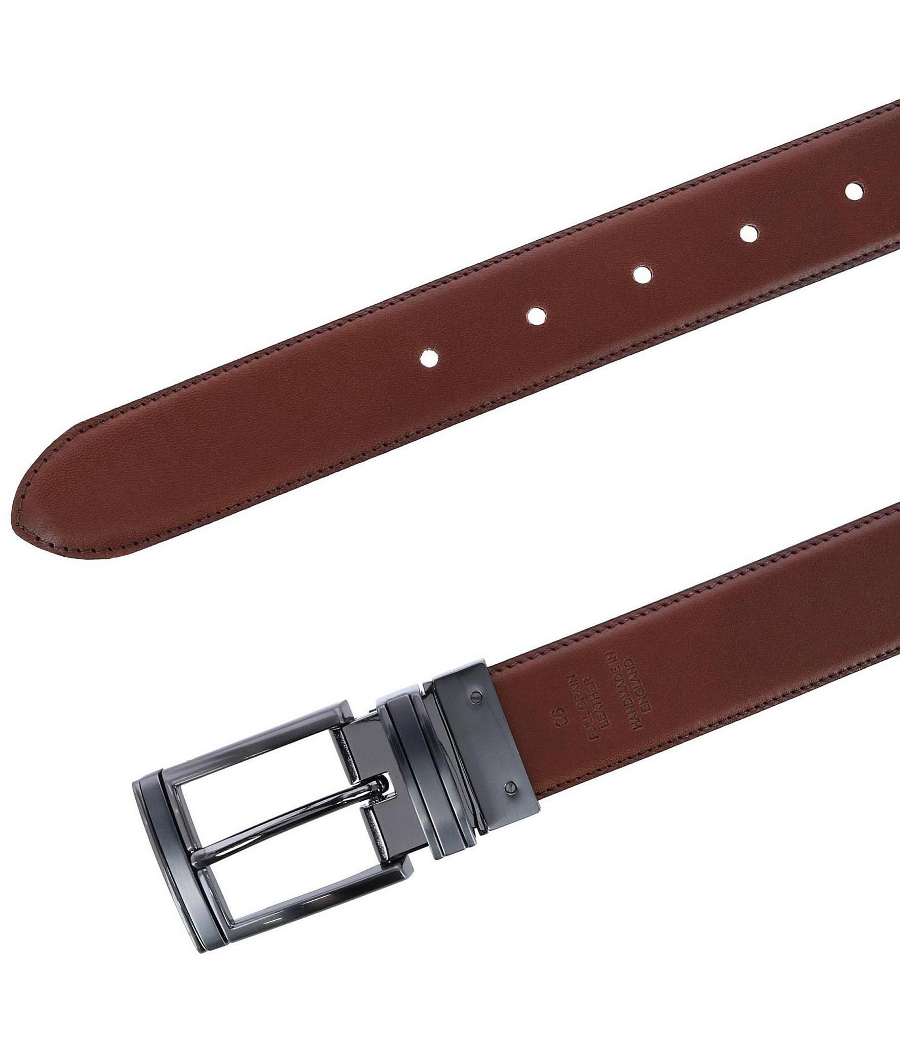 Trafalgar Maverick Reversible Leather Dress Belt