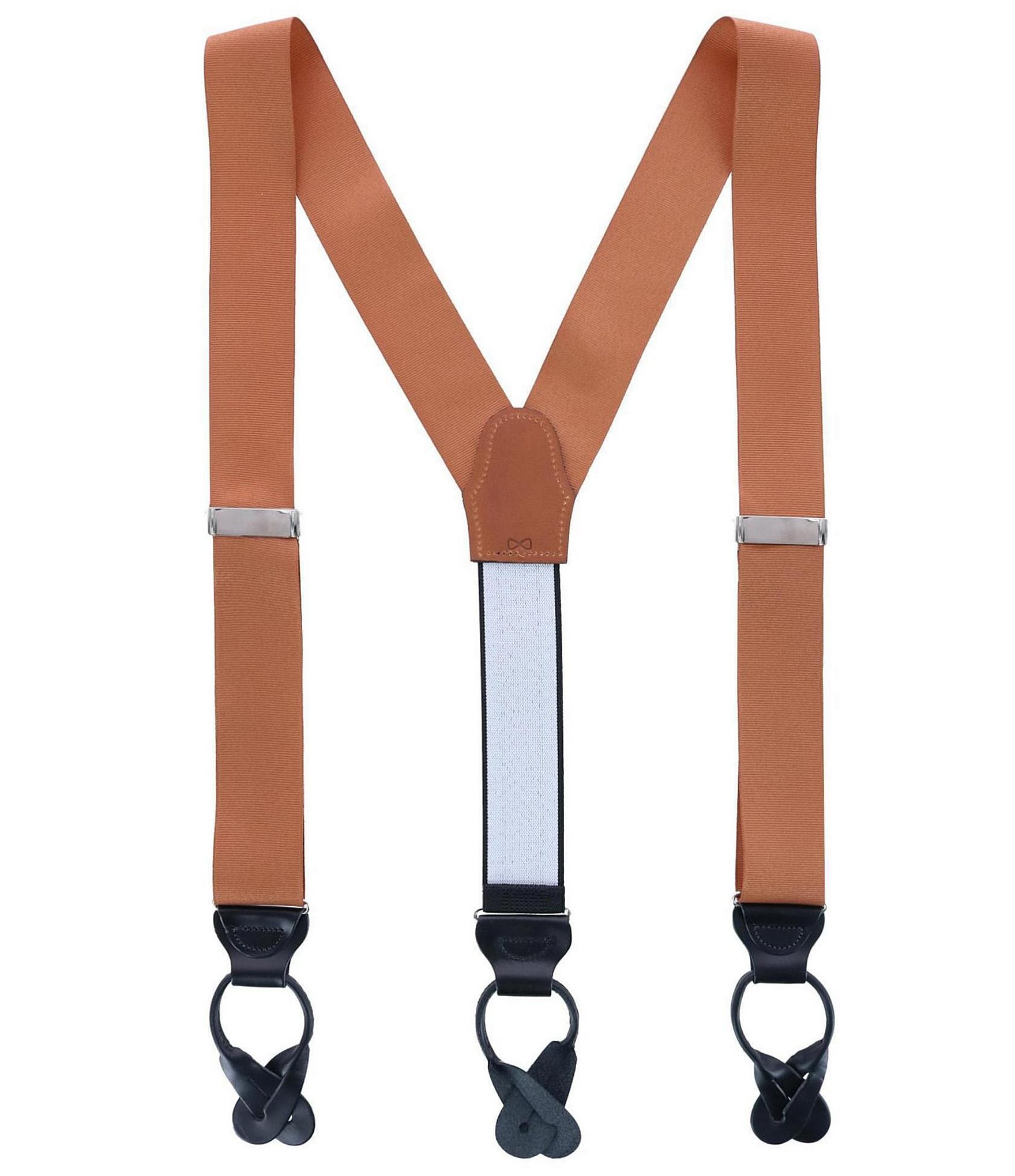 Trafalgar Phoenix Grosgrain Non-Stretch Ribbon Button End Suspenders