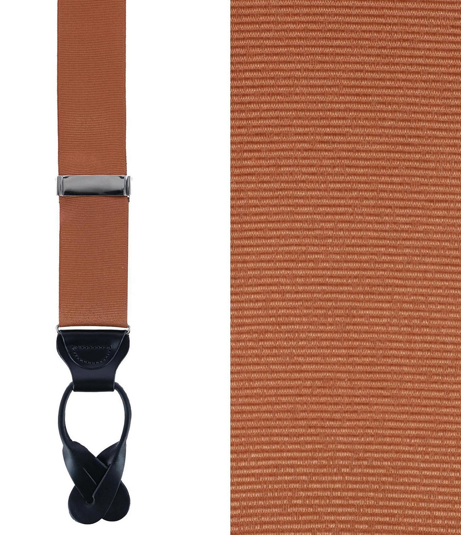 Trafalgar Phoenix Grosgrain Non-Stretch Ribbon Button End Suspenders