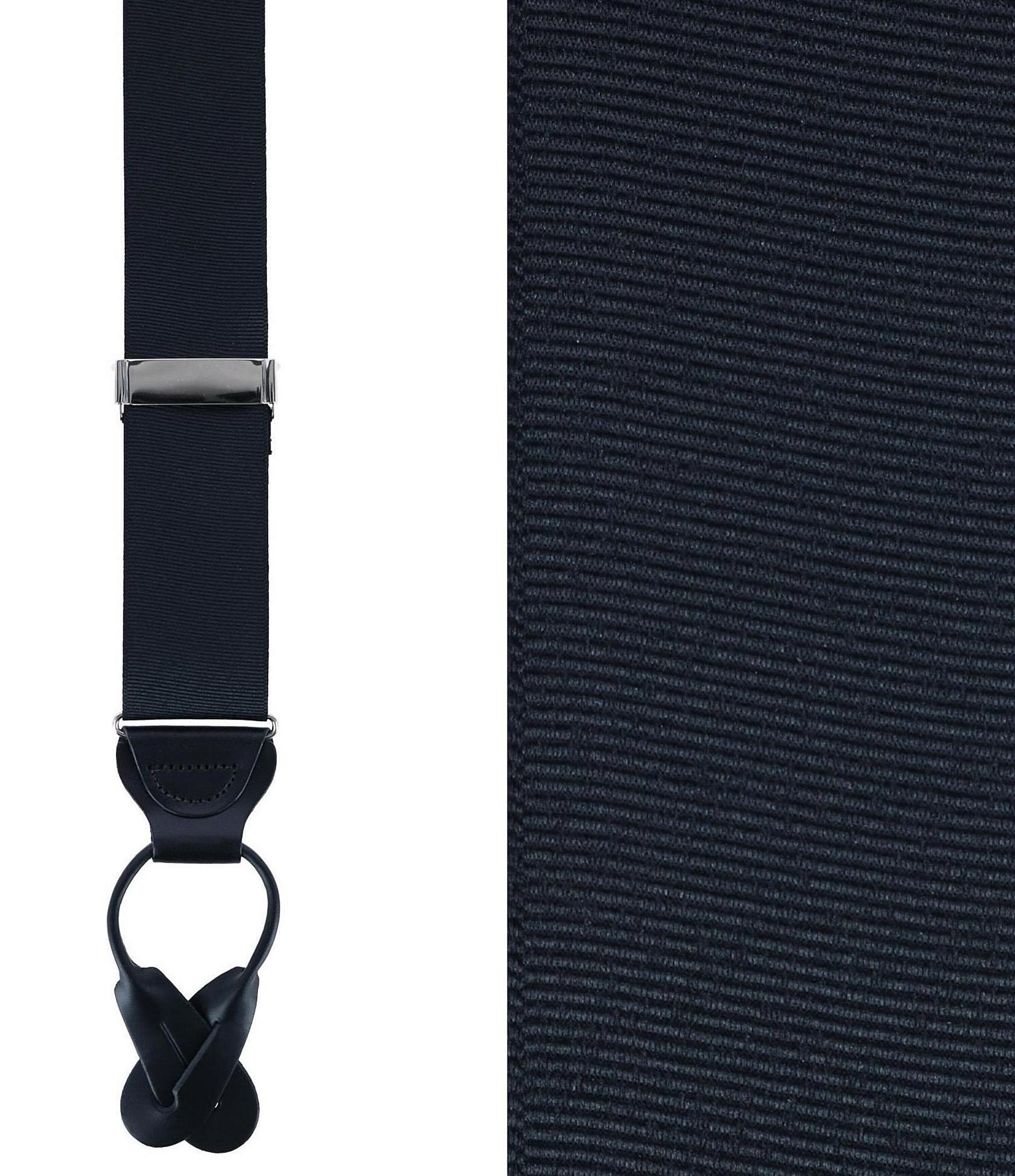 Trafalgar Phoenix Grosgrain Non-Stretch Ribbon Button End Suspenders