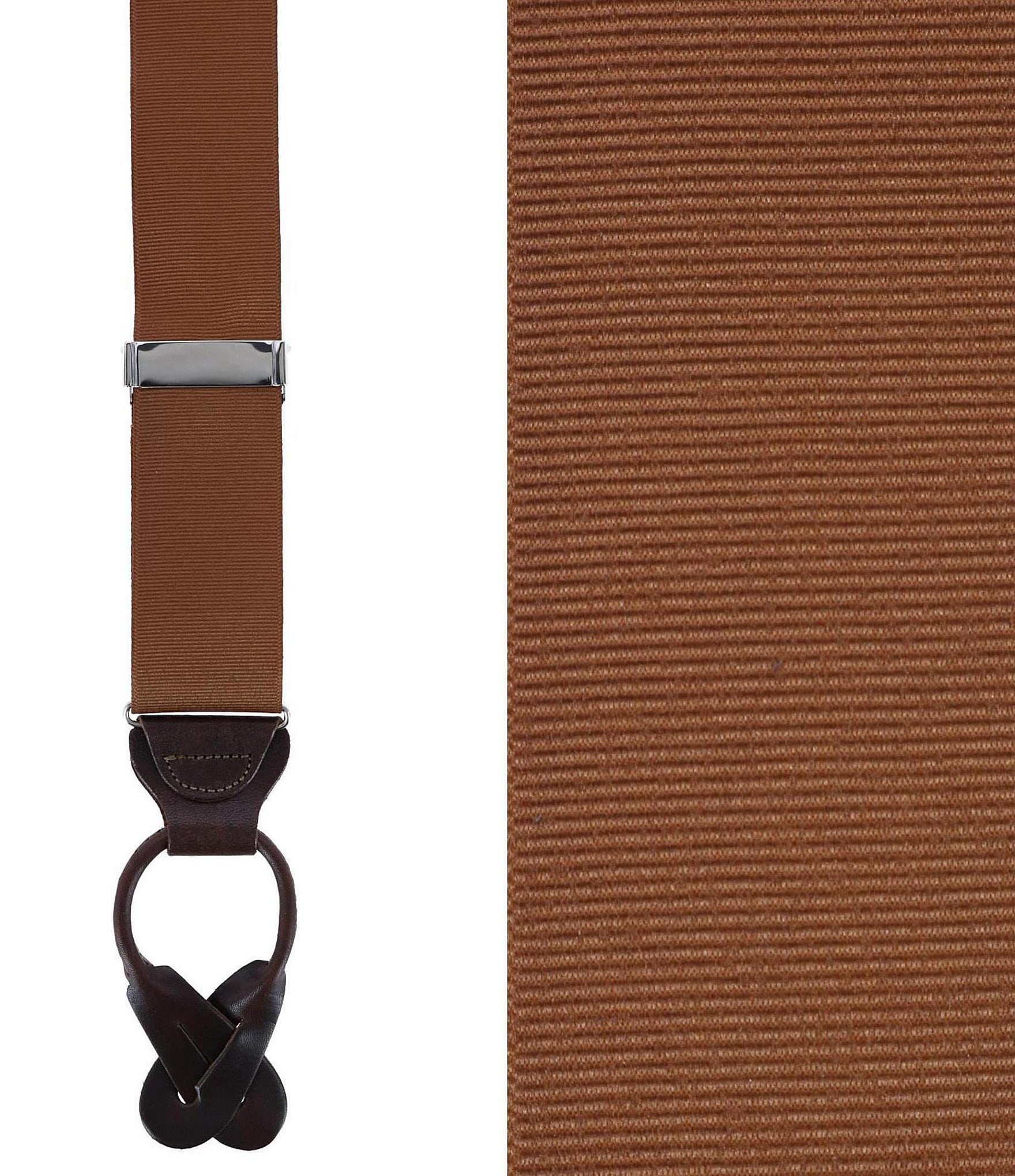 Trafalgar Phoenix Grosgrain Non-Stretch Ribbon Button End Suspenders