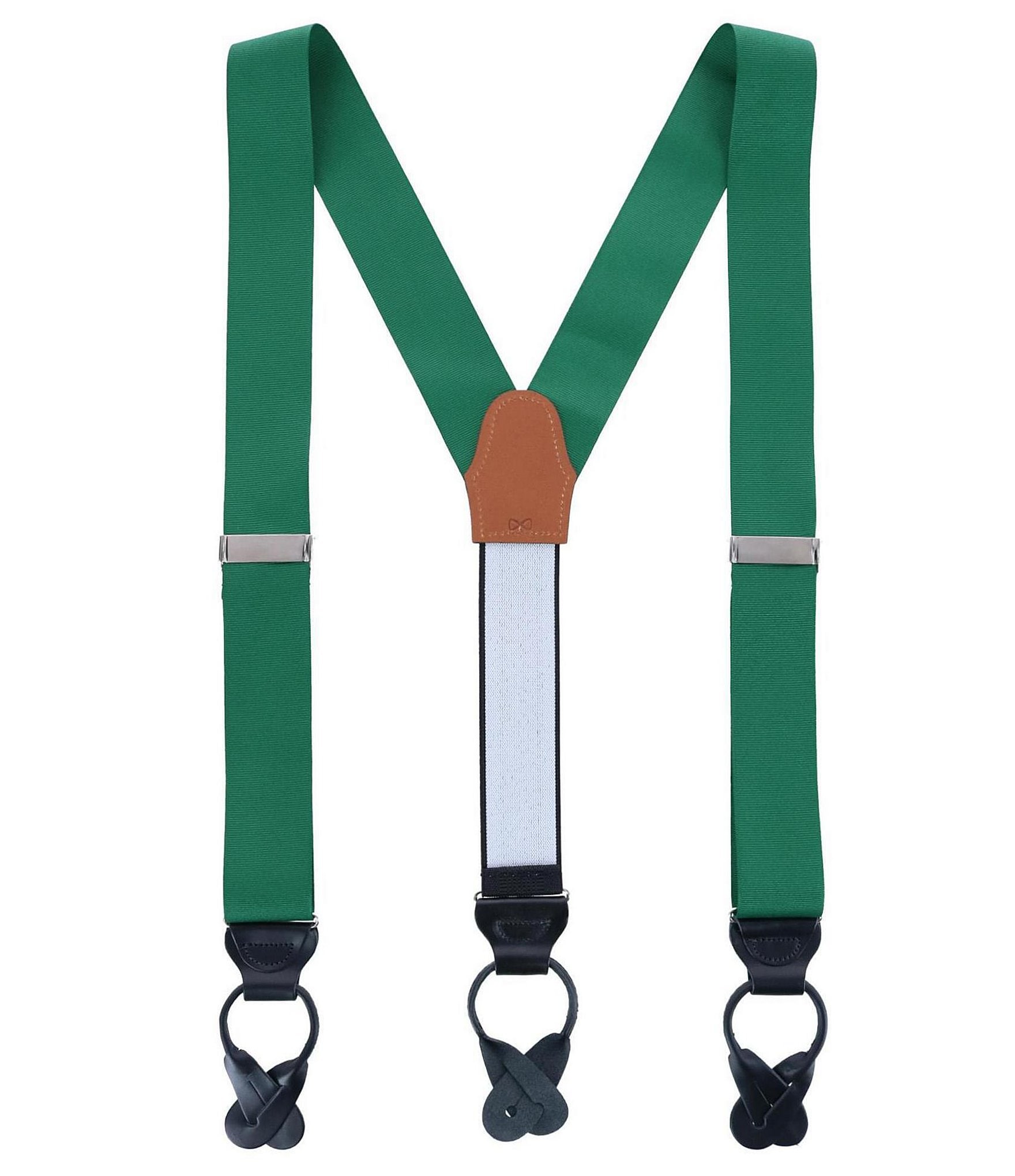 Trafalgar Phoenix Grosgrain Non-Stretch Ribbon Button End Suspenders