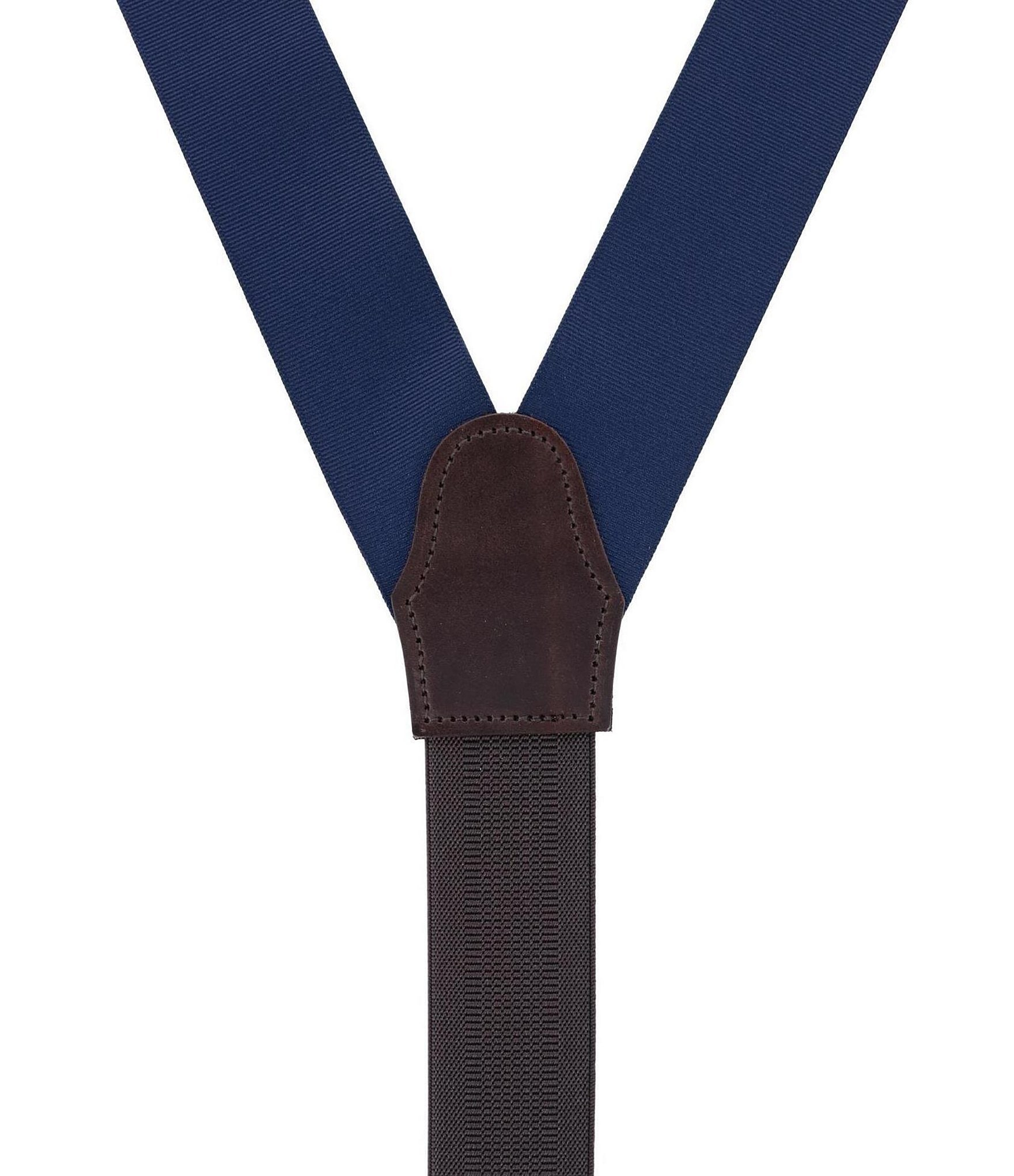 Trafalgar Phoenix Grosgrain Non-Stretch Ribbon Button End Suspenders