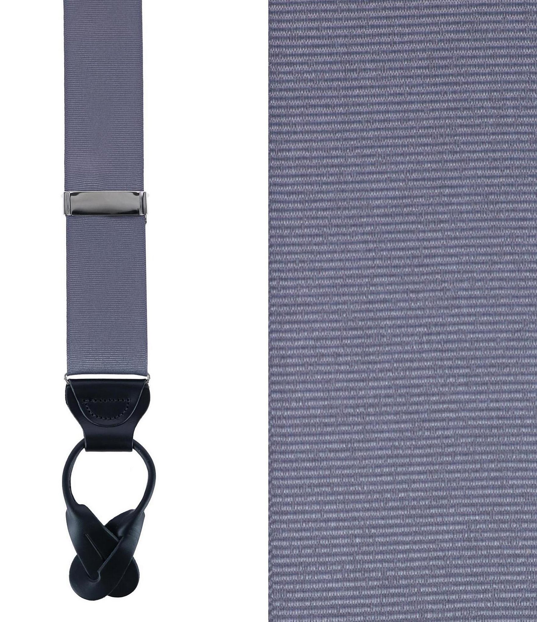 Trafalgar Phoenix Grosgrain Non-Stretch Ribbon Button End Suspenders