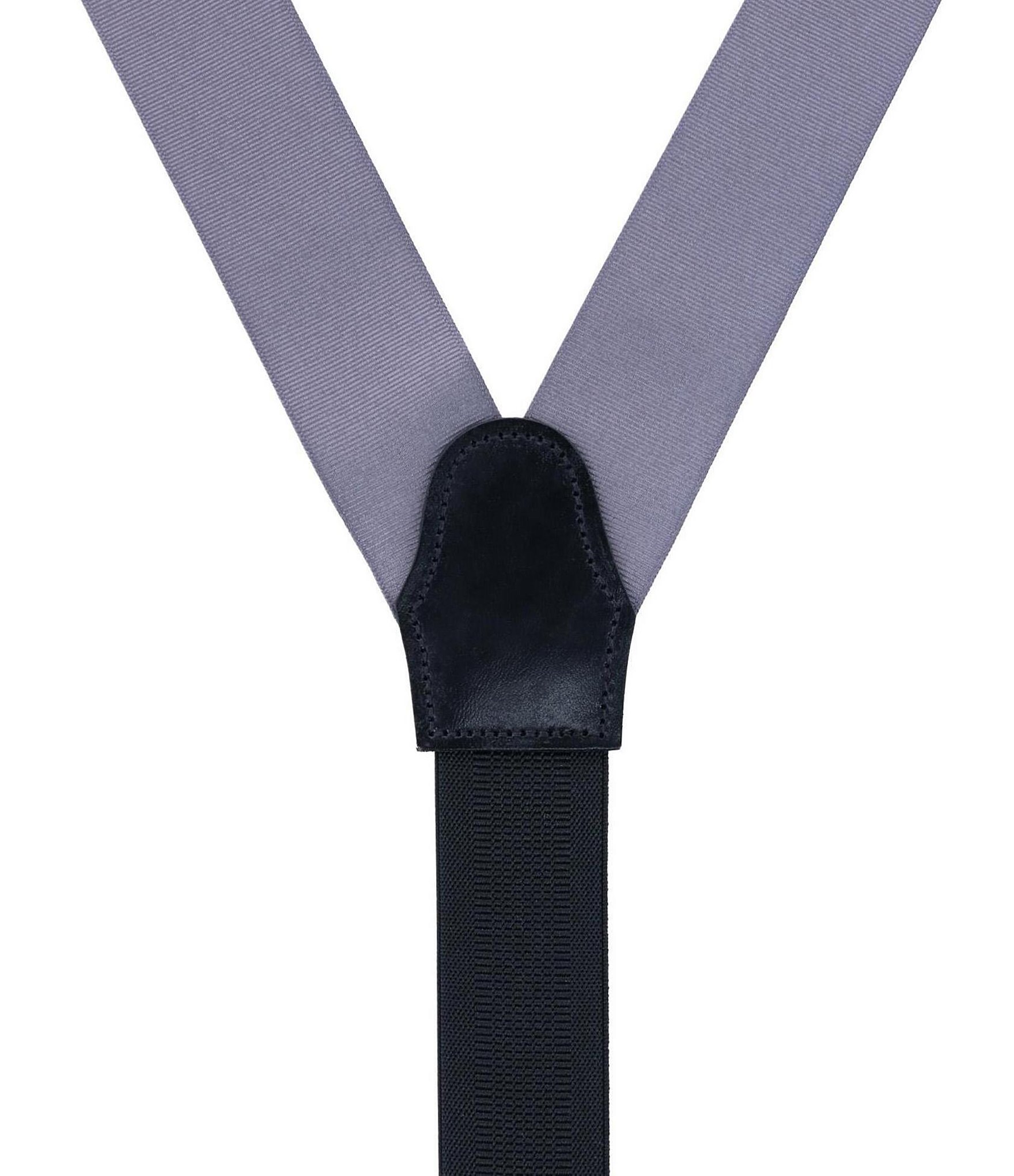 Trafalgar Phoenix Grosgrain Non-Stretch Ribbon Button End Suspenders