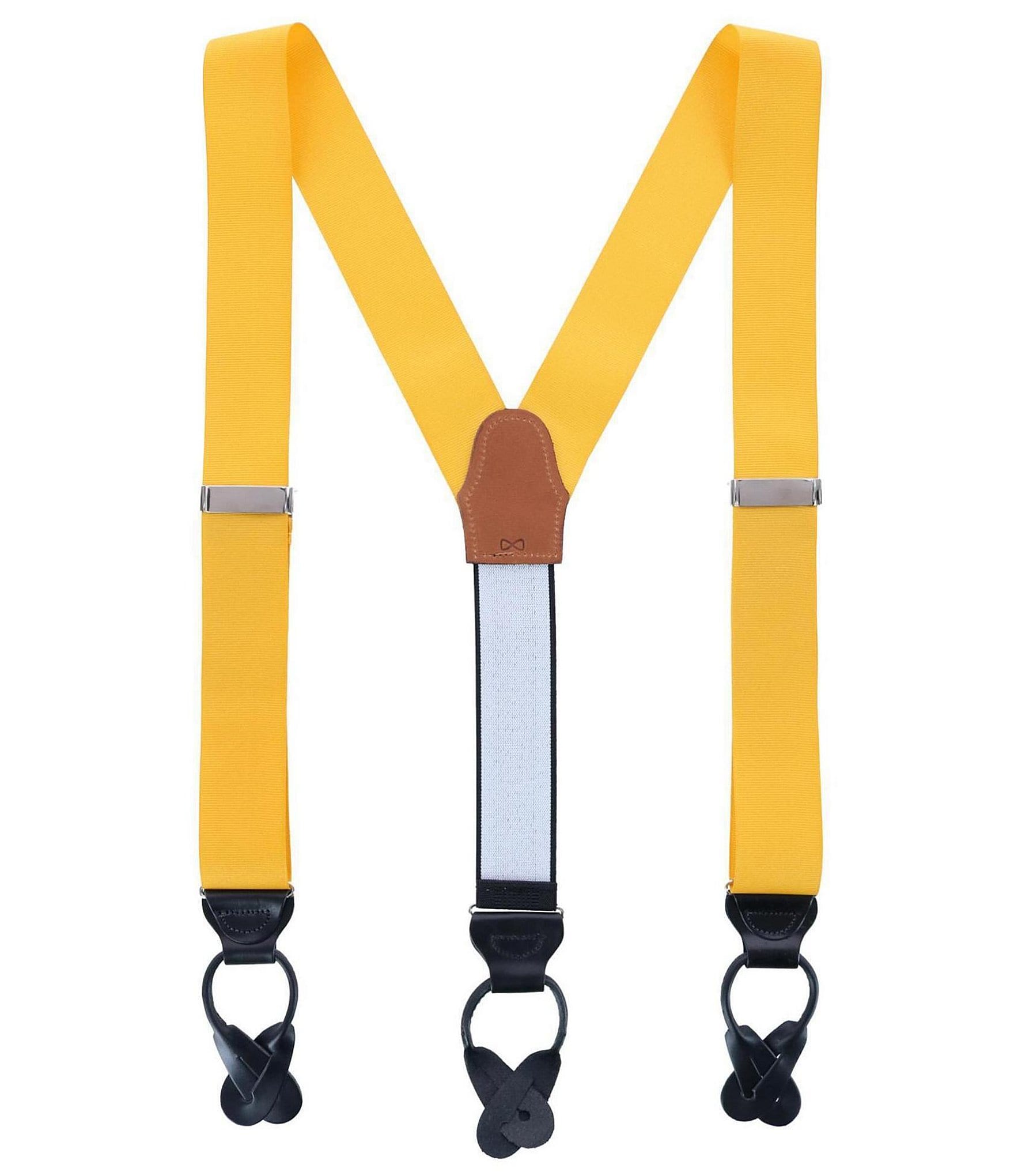 Trafalgar Phoenix Grosgrain Non-Stretch Ribbon Button End Suspenders