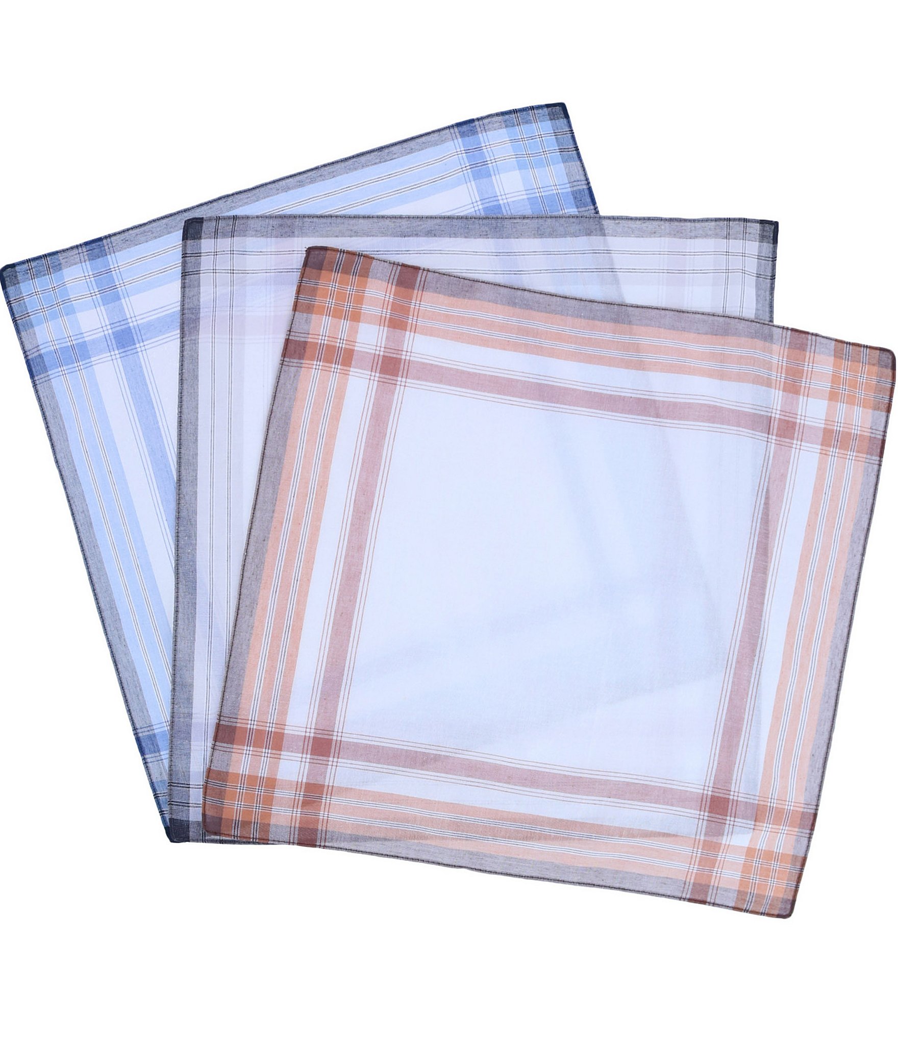 Trafalgar Plaid Handkerchiefs 3-Pack