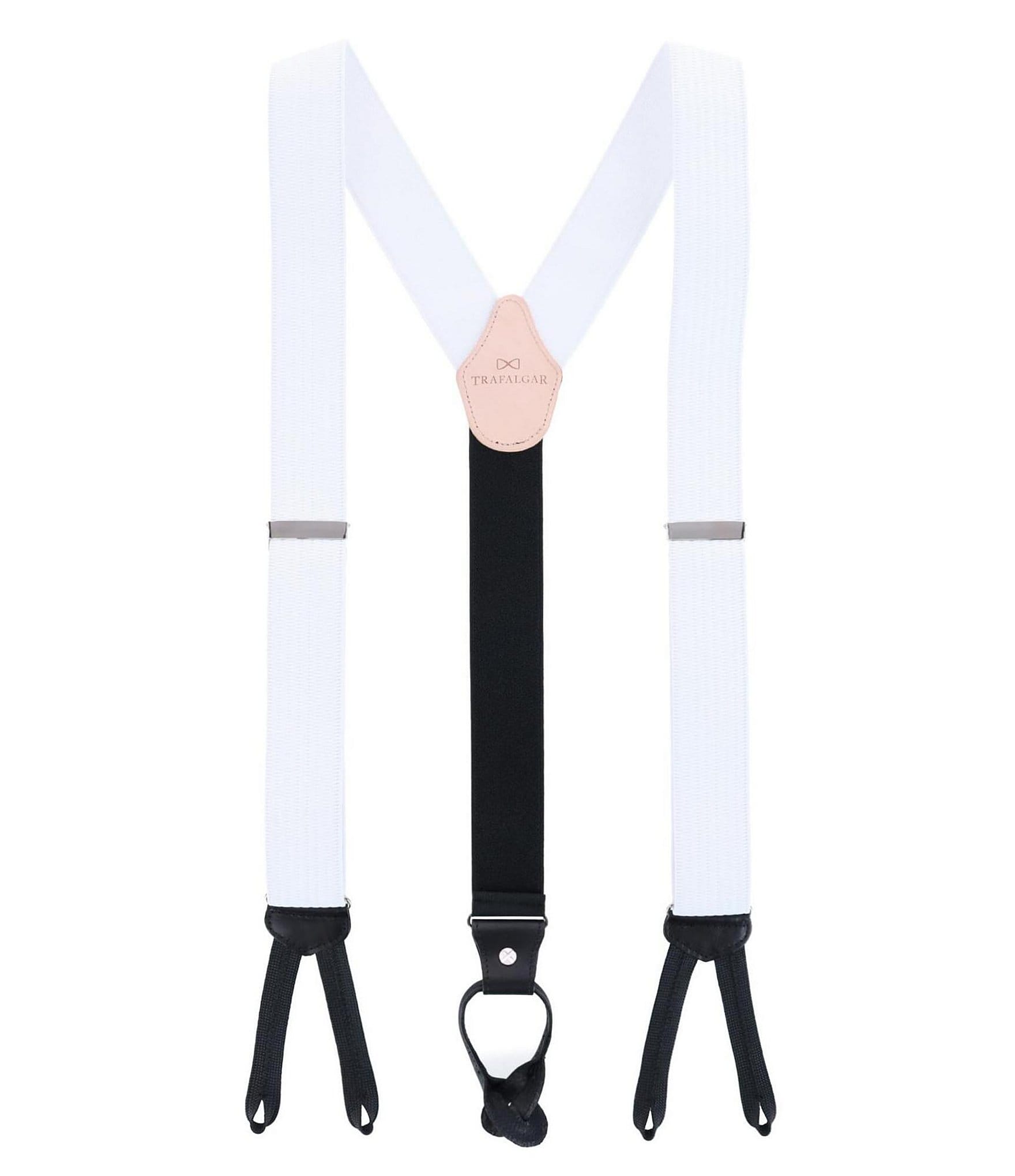 Trafalgar Regal Vertical Striped Formal End Suspenders