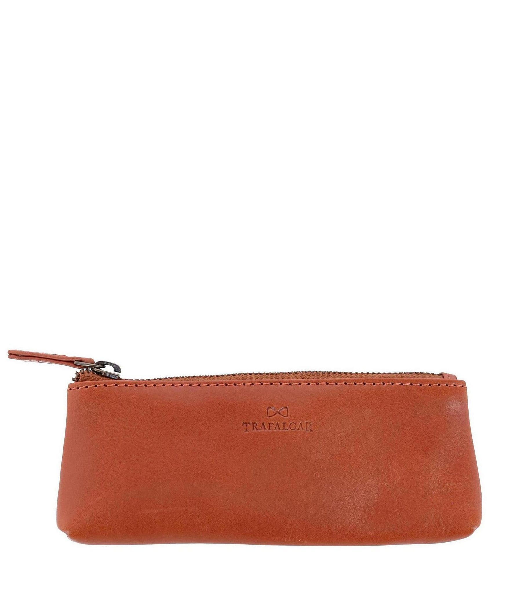 Trafalgar Sergio Leather Multimedia Zip Pouch