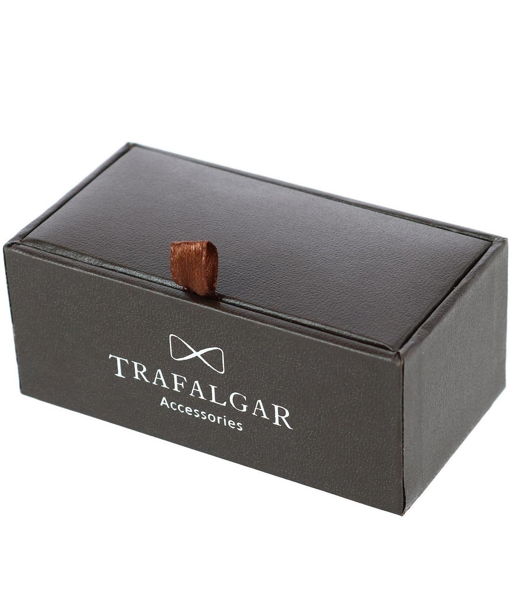 Trafalgar Sutton Black Lacquer Cushion Cuff Links