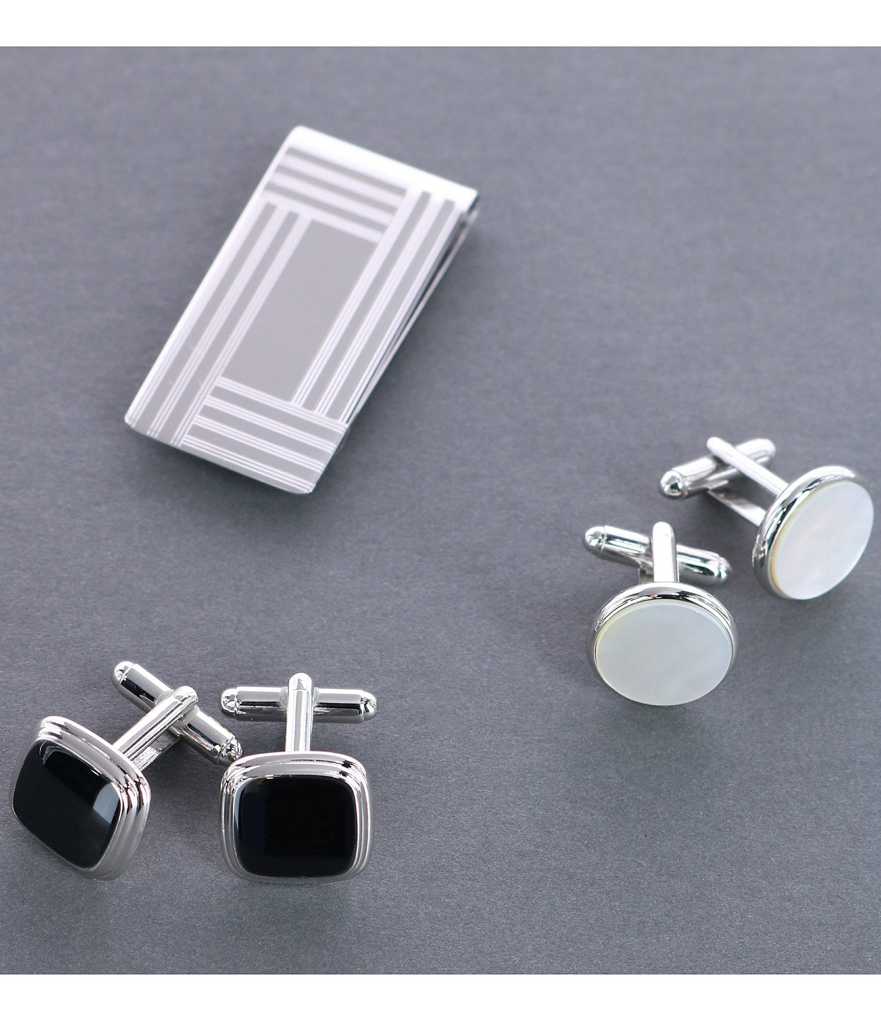 Trafalgar Sutton Black Lacquer Cushion Cuff Links