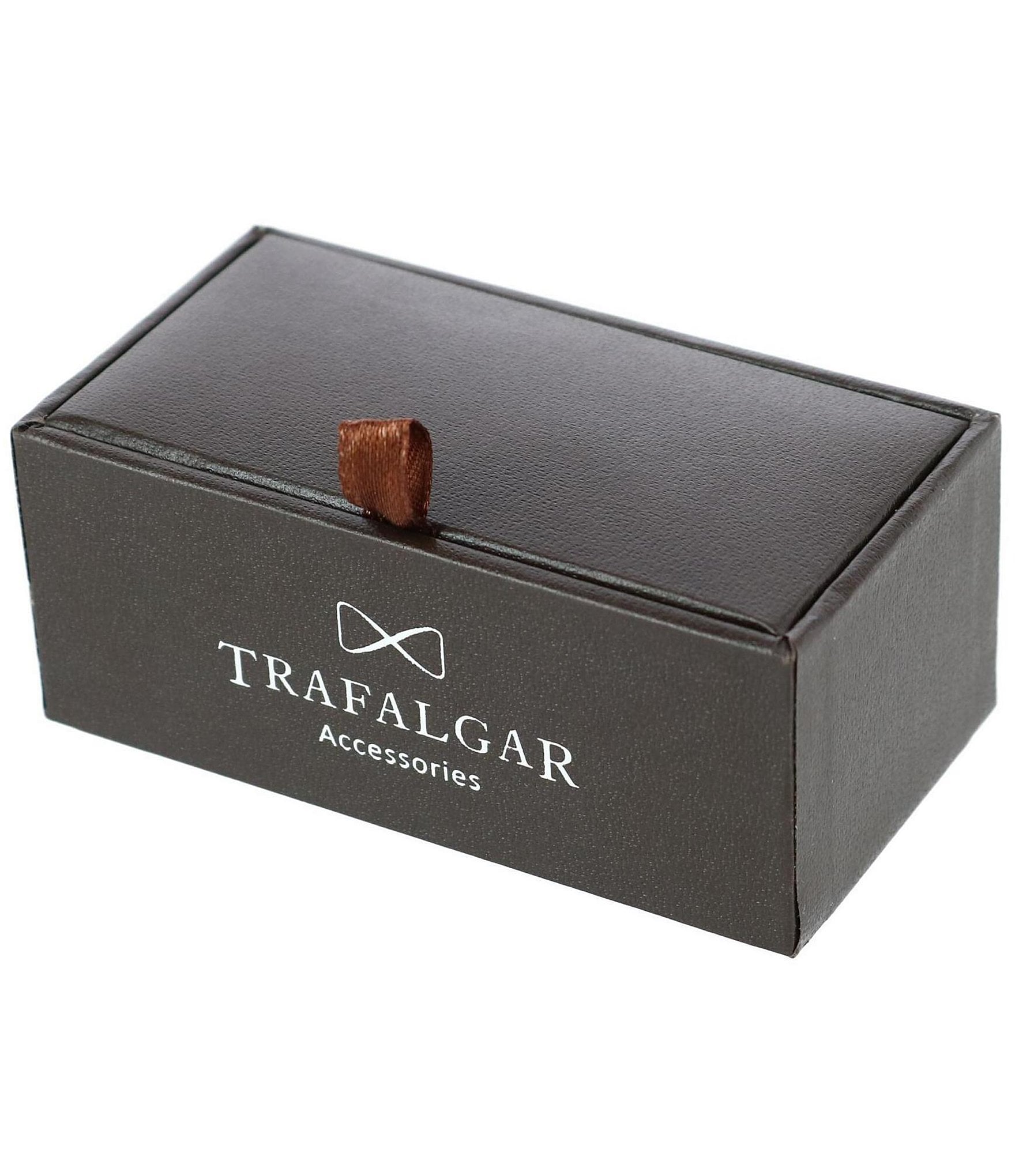 Trafalgar Sutton Mother Of Pearl Rhodium Tuxedo 4-Piece Stud Set