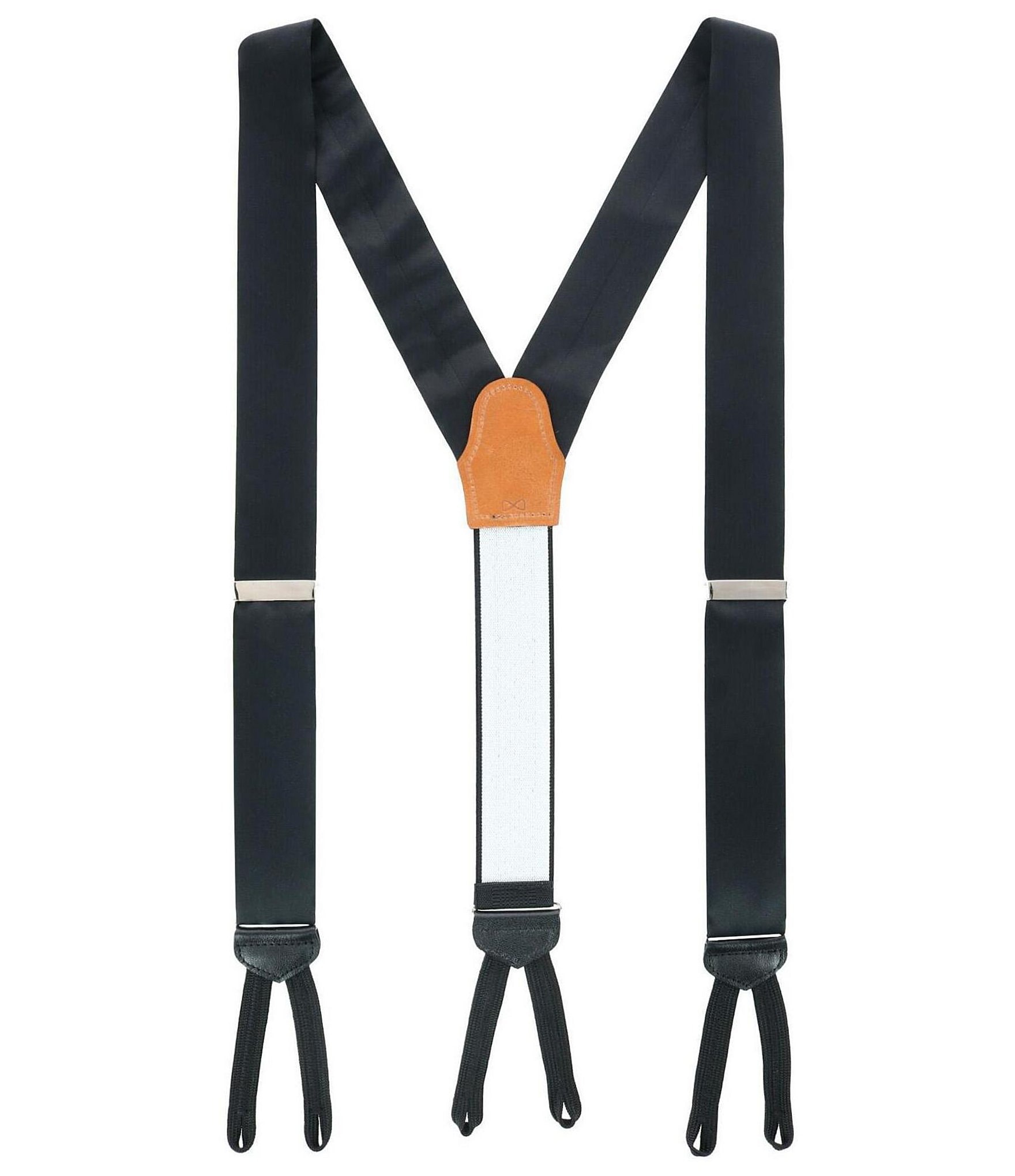 Trafalgar Sutton Solid Color Silk Formal End Suspenders