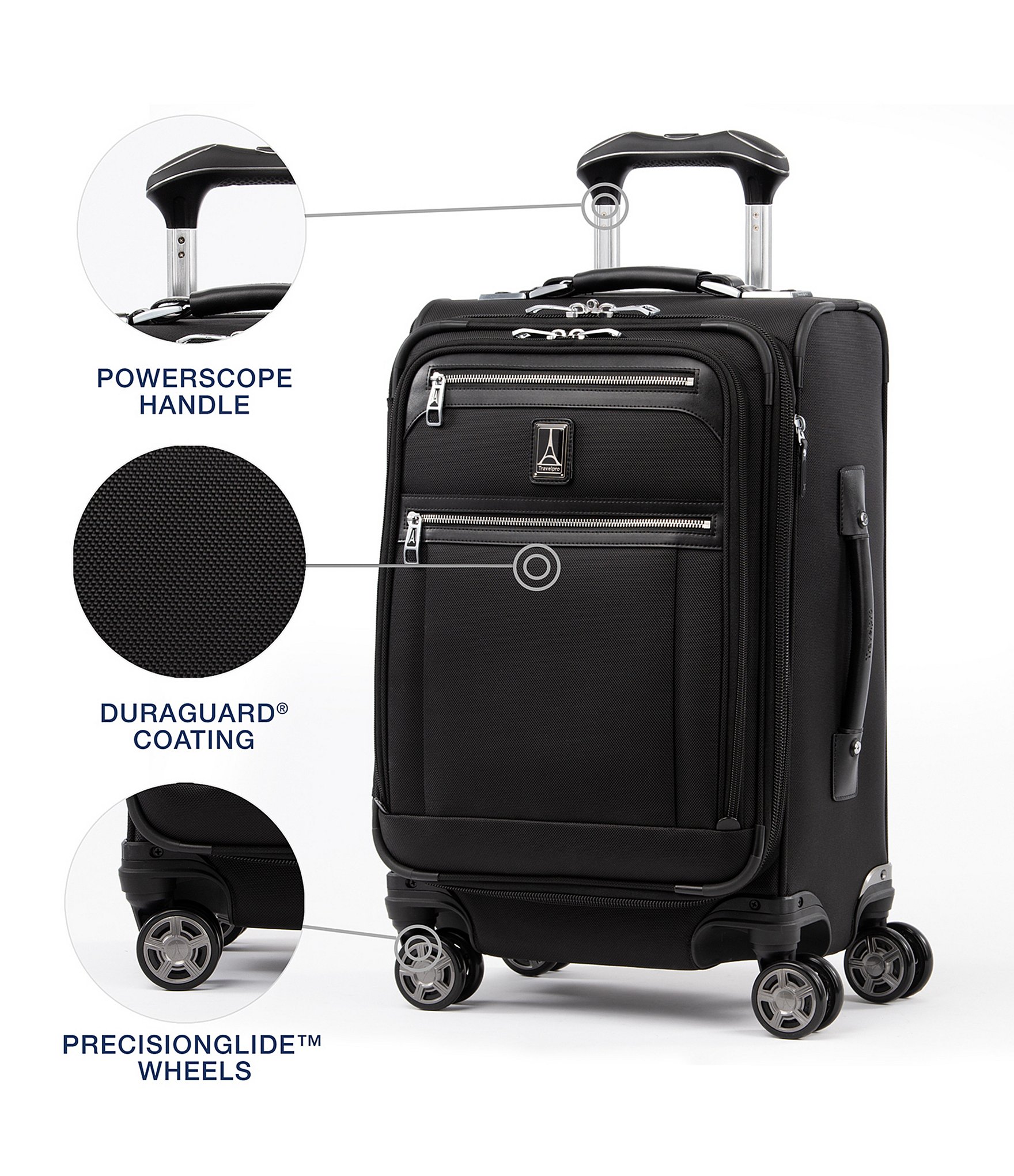 Travelpro Platinum® Elite 20 Expandable Business Plus Carry-On Spinner Suitcase