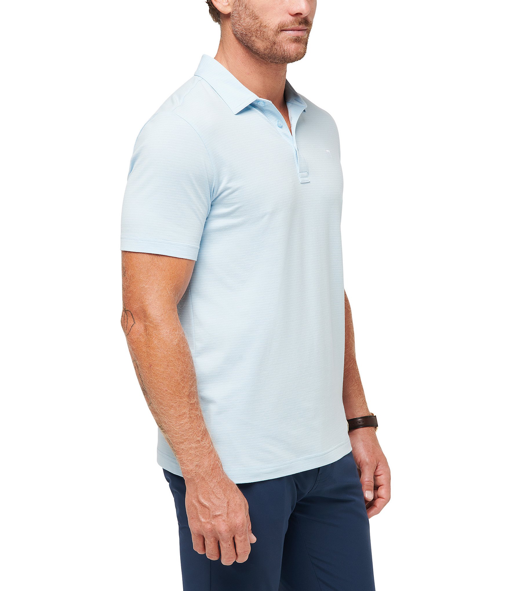 TravisMathew The Heater Performance Stretch Short Sleeve Polo Shirt