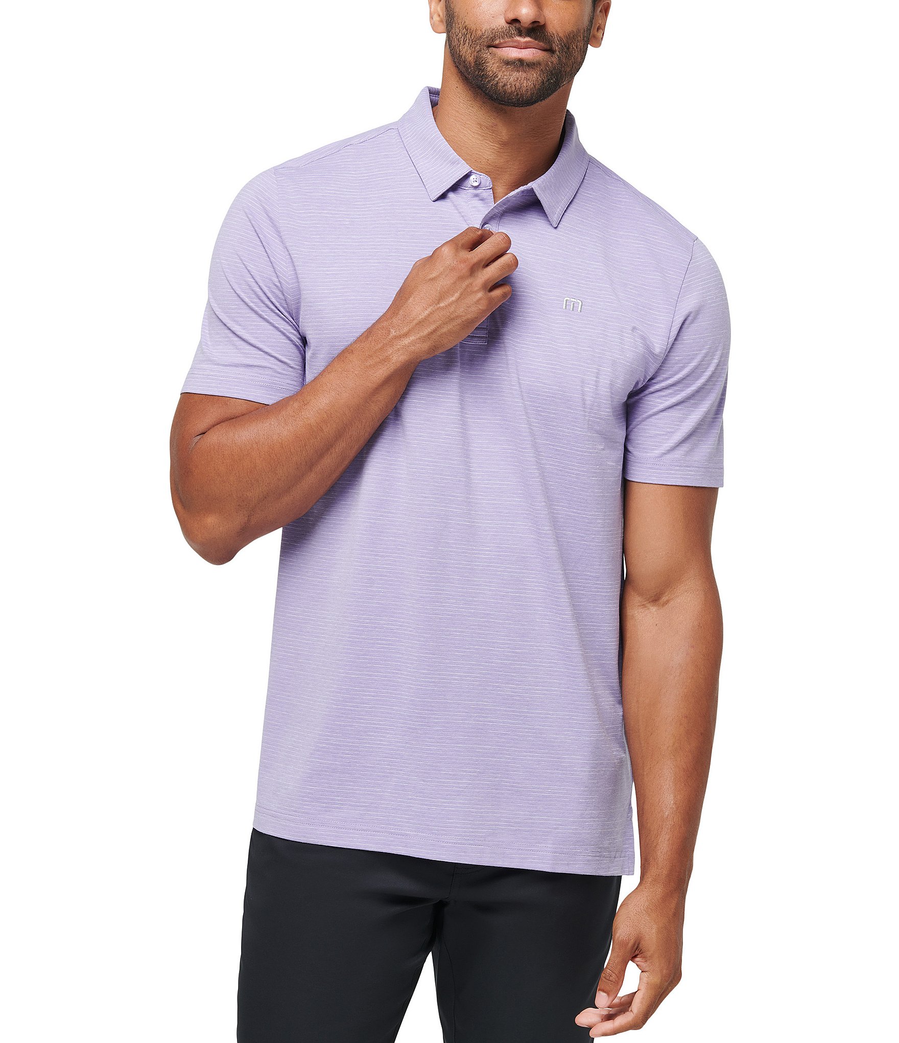 TravisMathew The Heater Performance Stretch Short Sleeve Polo Shirt