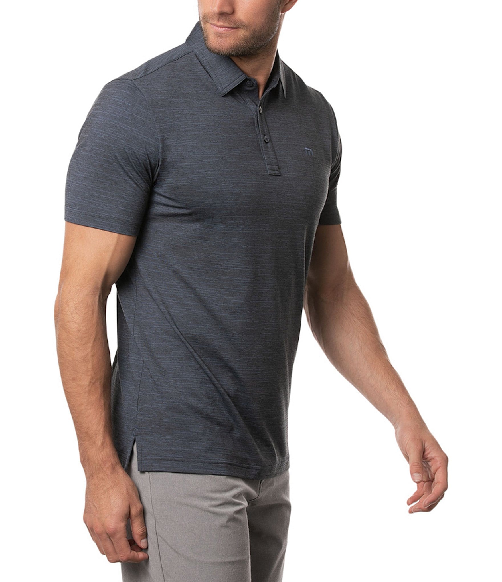 TravisMathew The Heater Performance Stretch Short Sleeve Polo Shirt