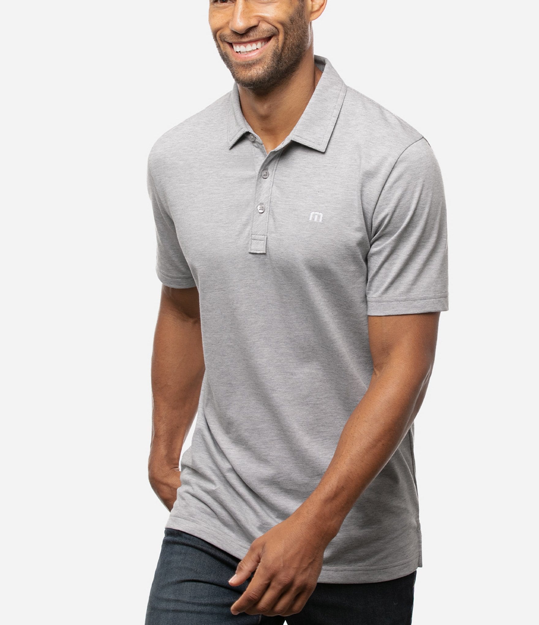 TravisMathew Zinna Performance Stretch Short Sleeve Polo Shirt