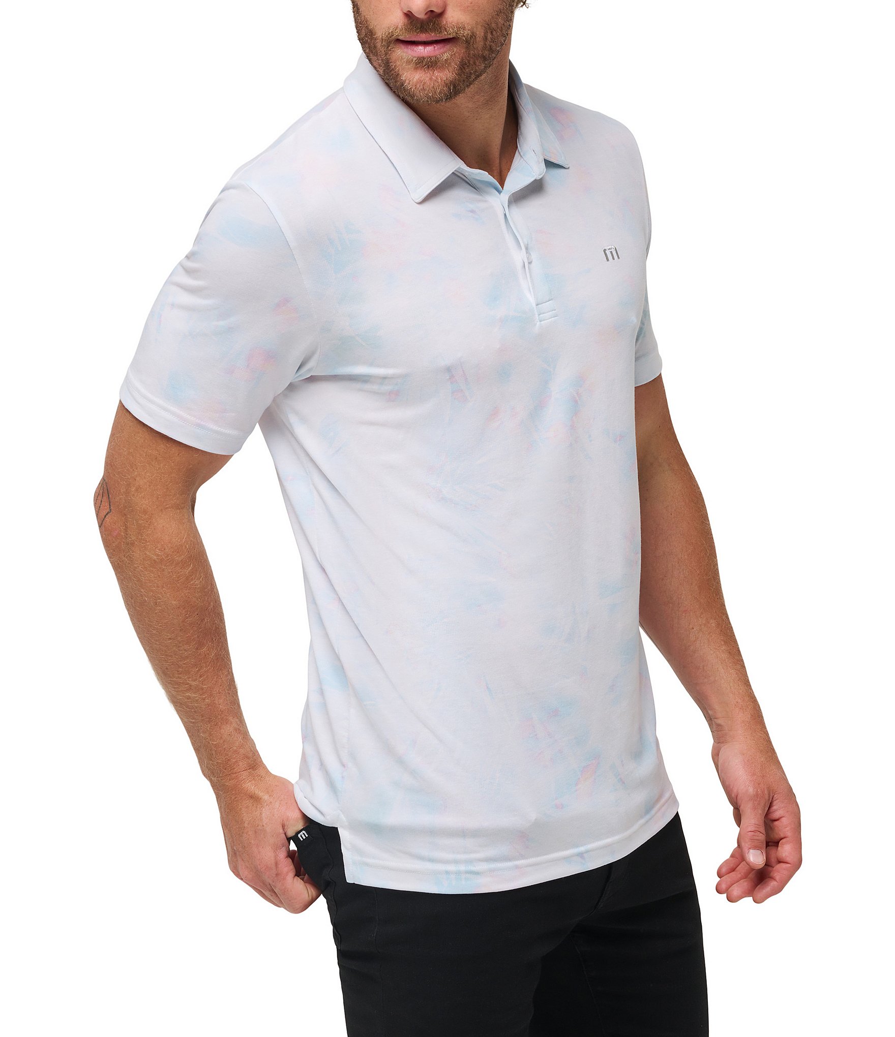 TravisMathew All Tied Up Modern Fit Short Sleeve Polo Shirt