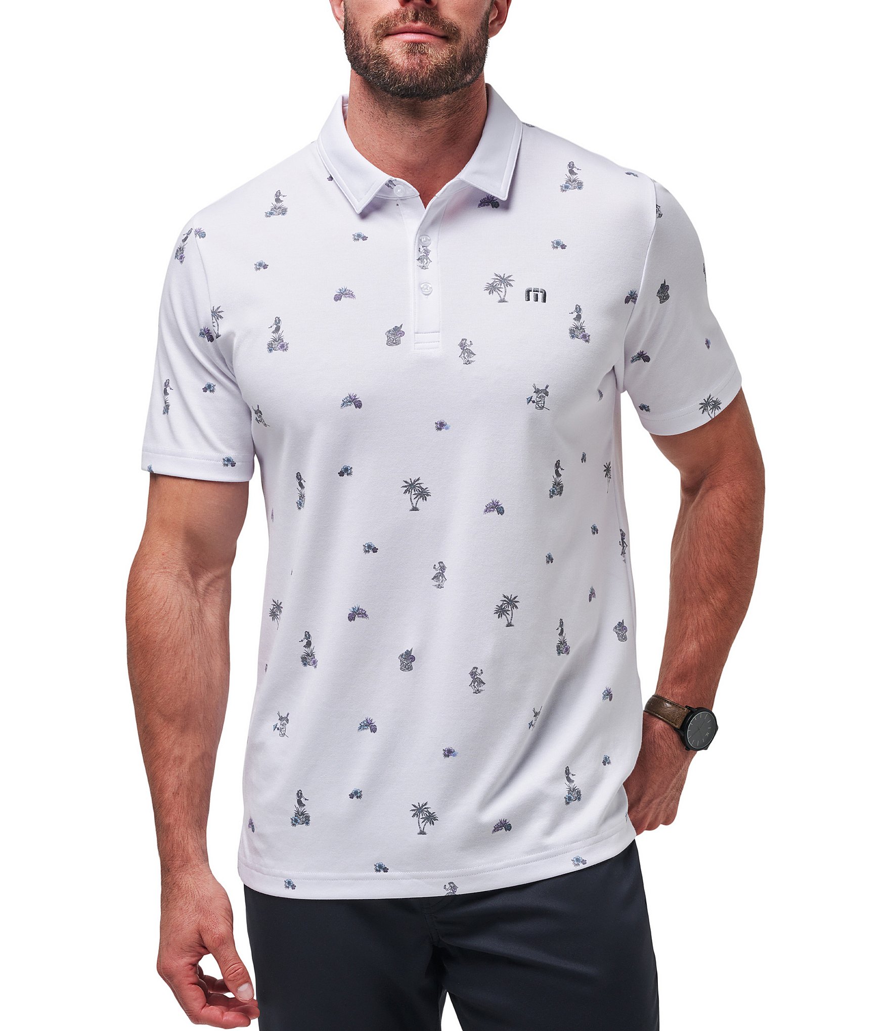 TravisMathew Around The Island Short Sleeve Polo Shirt