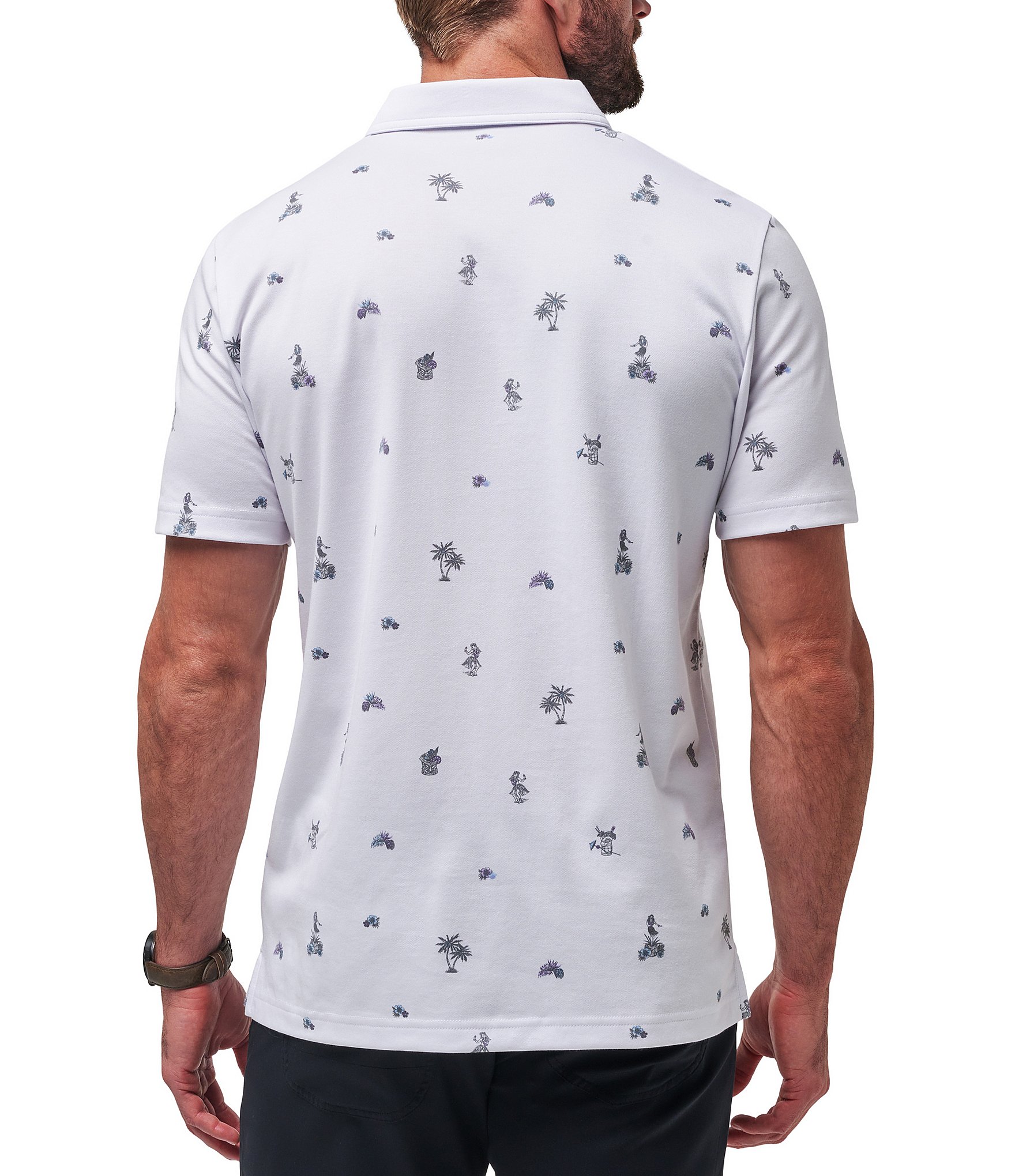 TravisMathew Around The Island Short Sleeve Polo Shirt