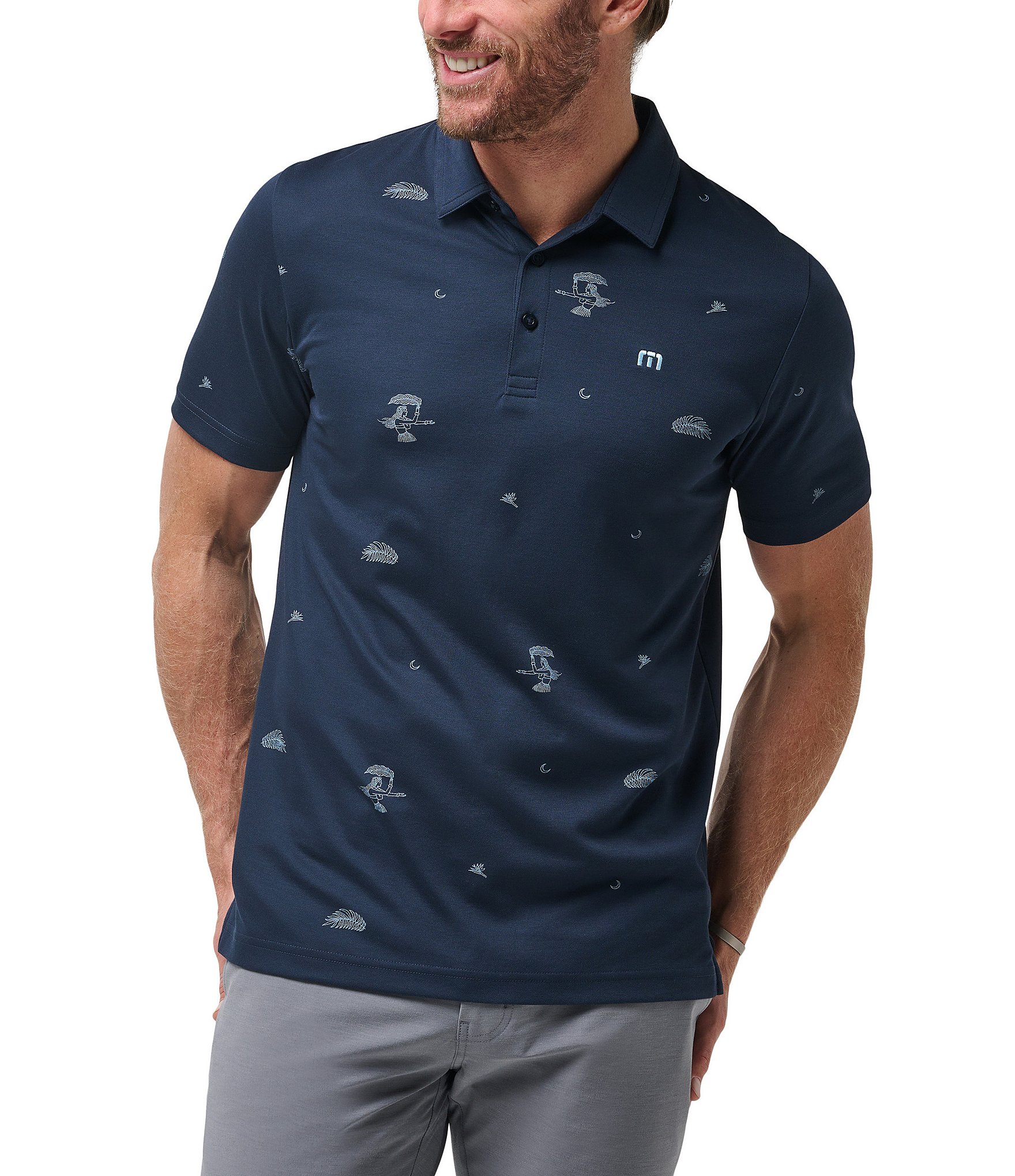 TravisMathew Beach Creature Short Sleeve Polo Shirt