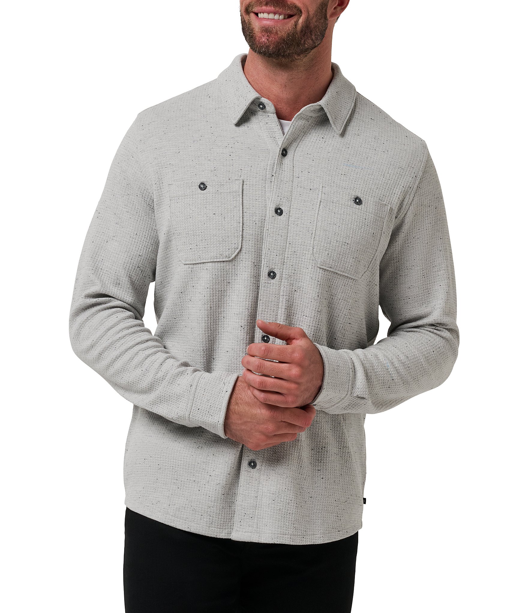 TravisMathew Cloud Waffle Shirt Jacket