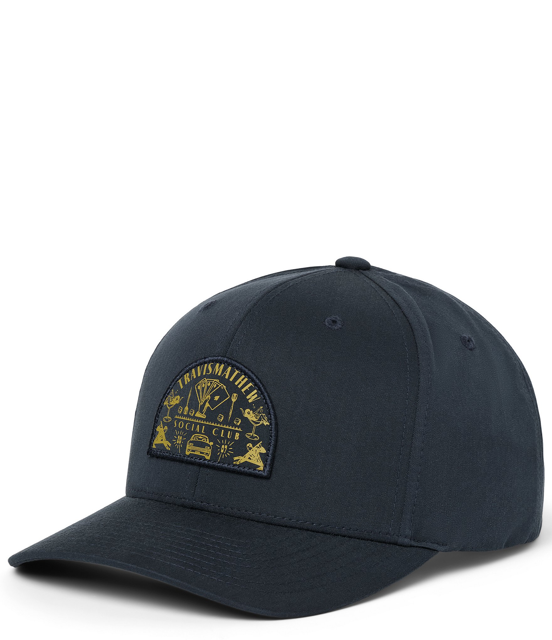 Chapeau camionneur Travis Mathew Flexfit 110 blanc gris maille snapback