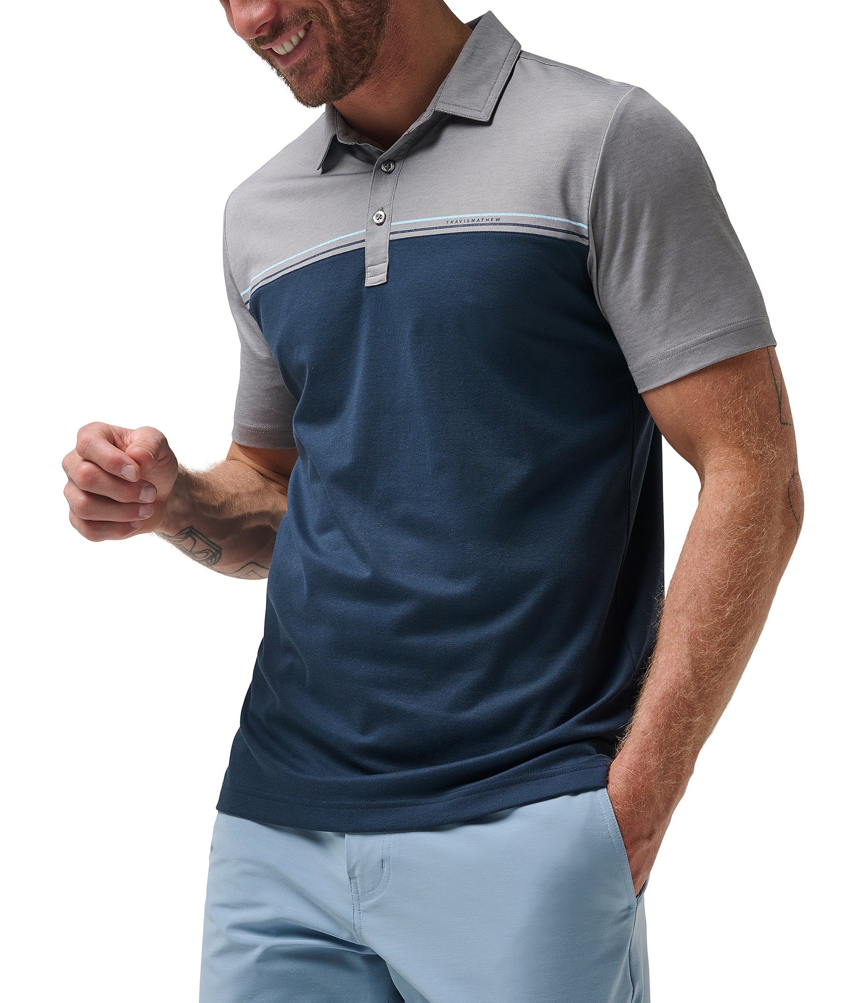 TravisMathew Coastline Cruiser Short Sleeve Polo Shirt