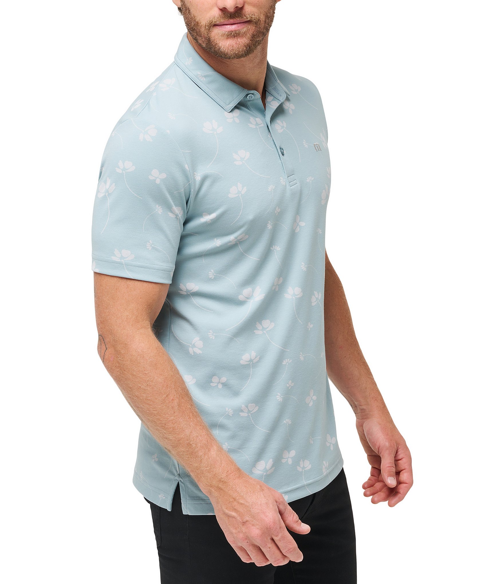 TravisMathew Good Time Feeling Modern Fit Short Sleeve Polo Shirt